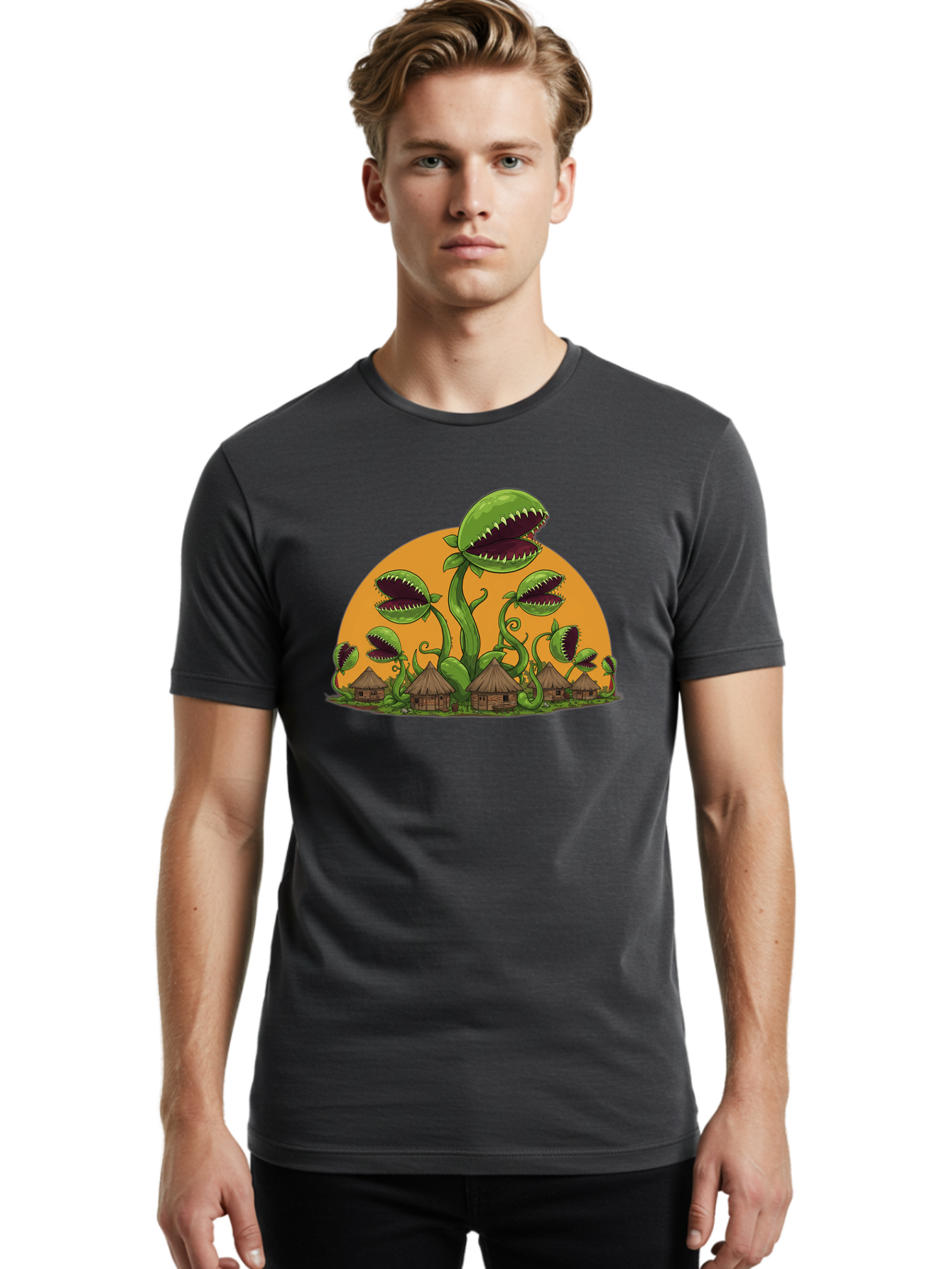 Carnivorous-Plants Men'S Graphic Tee, 100% Cotton, Comfortable Casual Summer Wear, Machine Washable, Vintage Camera, Old Camera, Antique Camera, Black Camera, Classic Photography, Photography Equipment, Nostalgic Device, Film Camera, Bag260