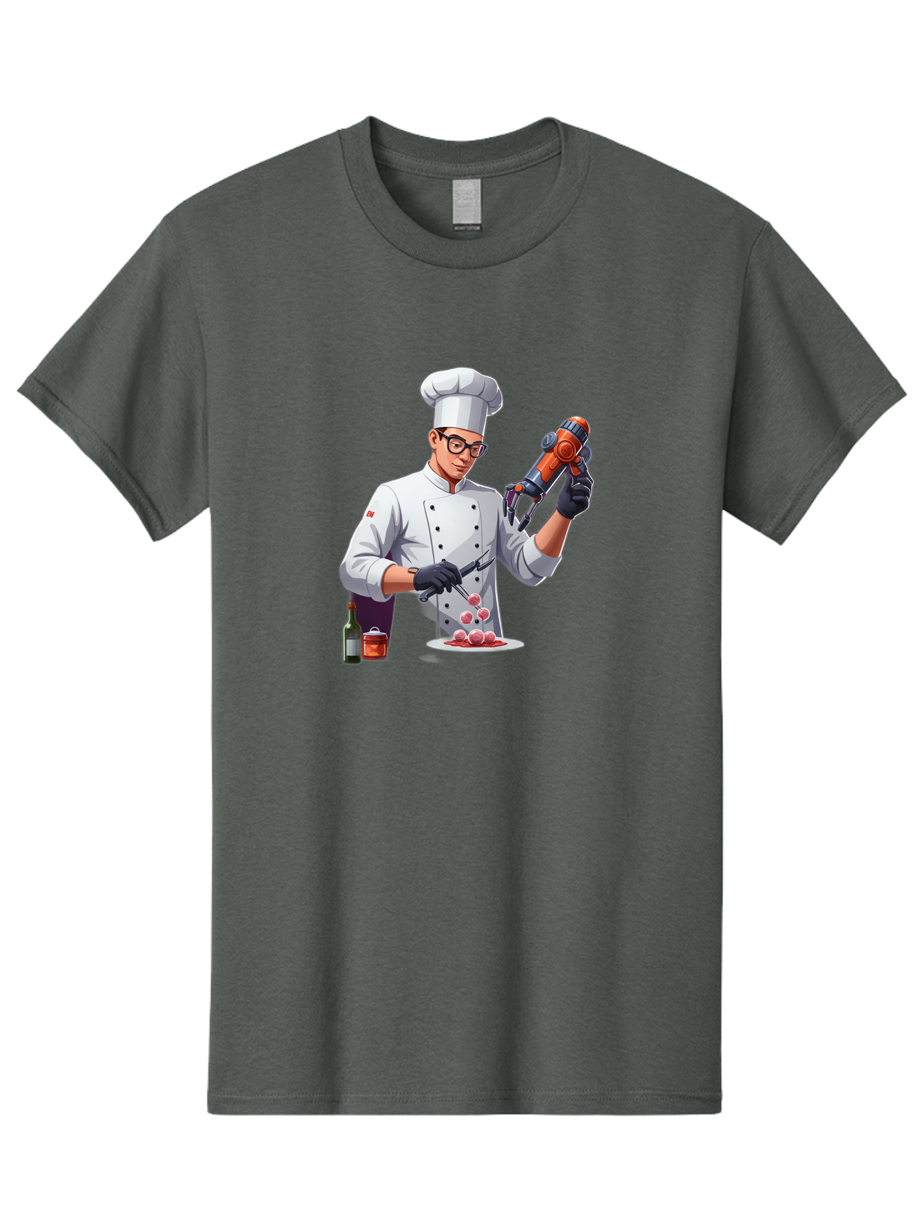 Chef-With-Meatball-Gun Men'S Graphic Tee, 100% Cotton, Comfortable Casual Summer Wear, Machine Washable, Vintage Camera, Old Camera, Antique Camera, Black Camera, Classic Photography, Photography Equipment, Nostalgic Device, Film Camera, Bag278