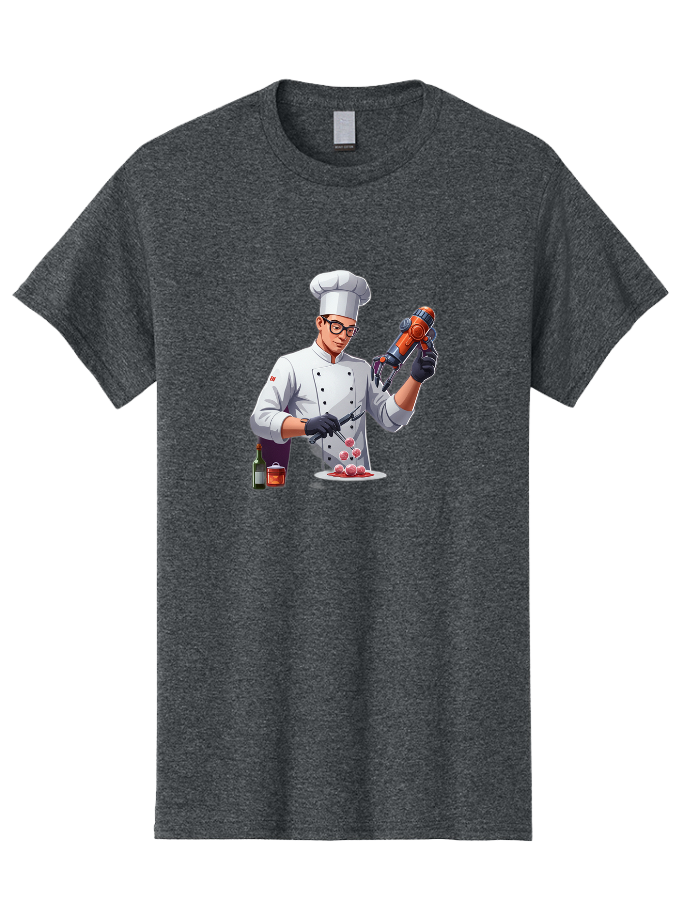 Chef-With-Meatball-Gun Men'S Graphic Tee, 100% Cotton, Comfortable Casual Summer Wear, Machine Washable, Vintage Camera, Old Camera, Antique Camera, Black Camera, Classic Photography, Photography Equipment, Nostalgic Device, Film Camera, Bag278