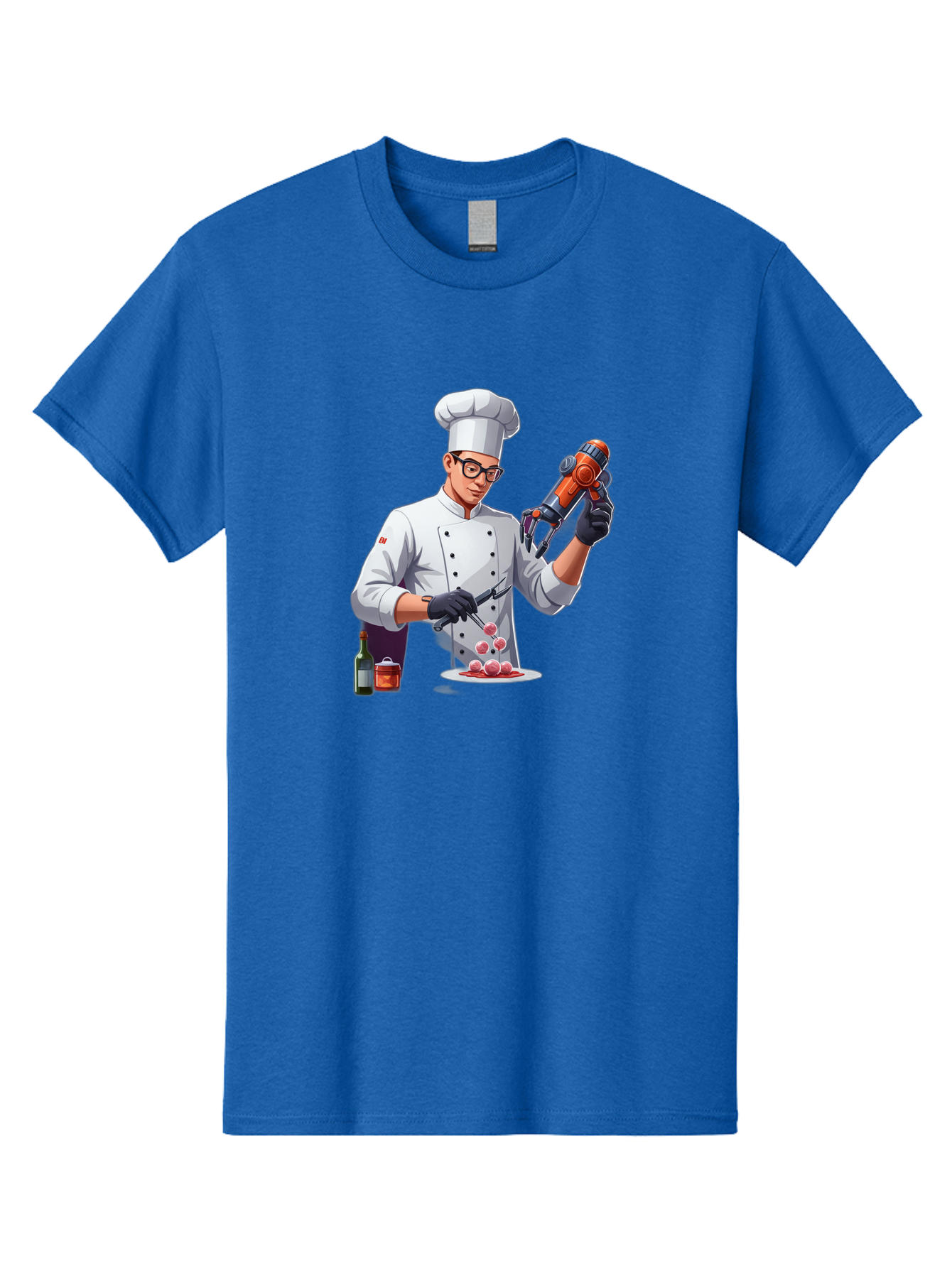 Chef-With-Meatball-Gun Men'S Graphic Tee, 100% Cotton, Comfortable Casual Summer Wear, Machine Washable, Vintage Camera, Old Camera, Antique Camera, Black Camera, Classic Photography, Photography Equipment, Nostalgic Device, Film Camera, Bag278