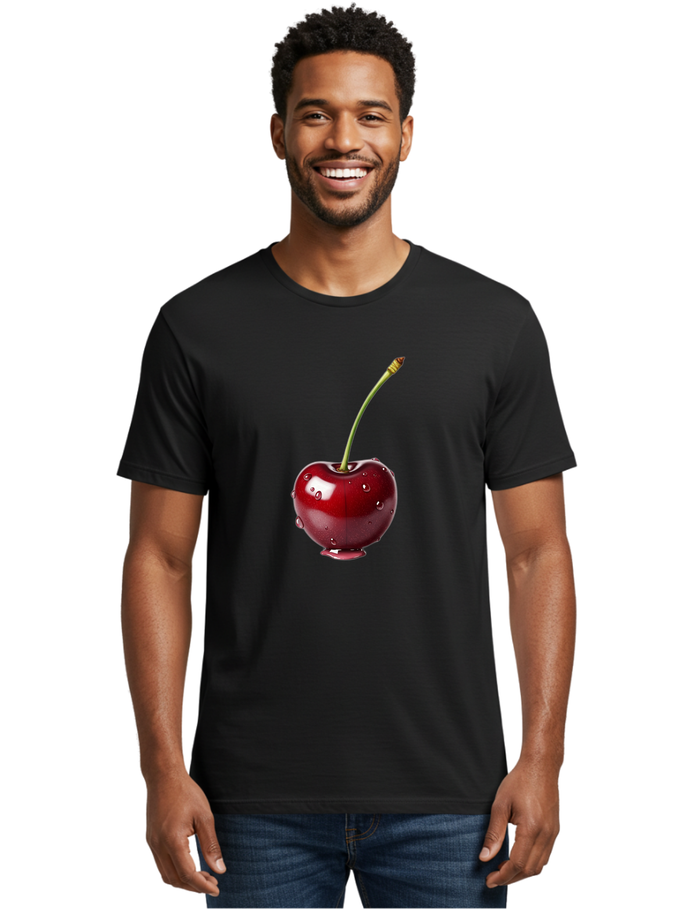 Cherry Men'S Graphic Tee, 100% Cotton, Comfortable Casual Summer Wear, Machine Washable, Vintage Camera, Old Camera, Antique Camera, Black Camera, Classic Photography, Photography Equipment, Nostalgic Device, Film Camera, Camera Art Bag279
