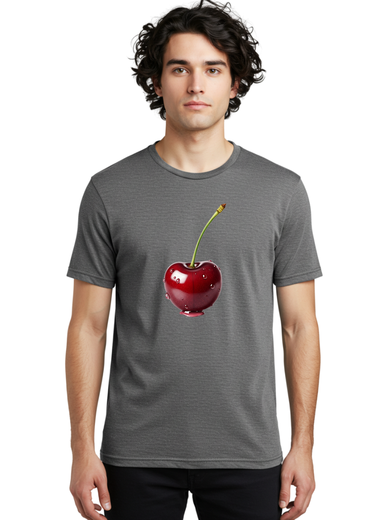 Cherry Men'S Graphic Tee, 100% Cotton, Comfortable Casual Summer Wear, Machine Washable, Vintage Camera, Old Camera, Antique Camera, Black Camera, Classic Photography, Photography Equipment, Nostalgic Device, Film Camera, Camera Art Bag279