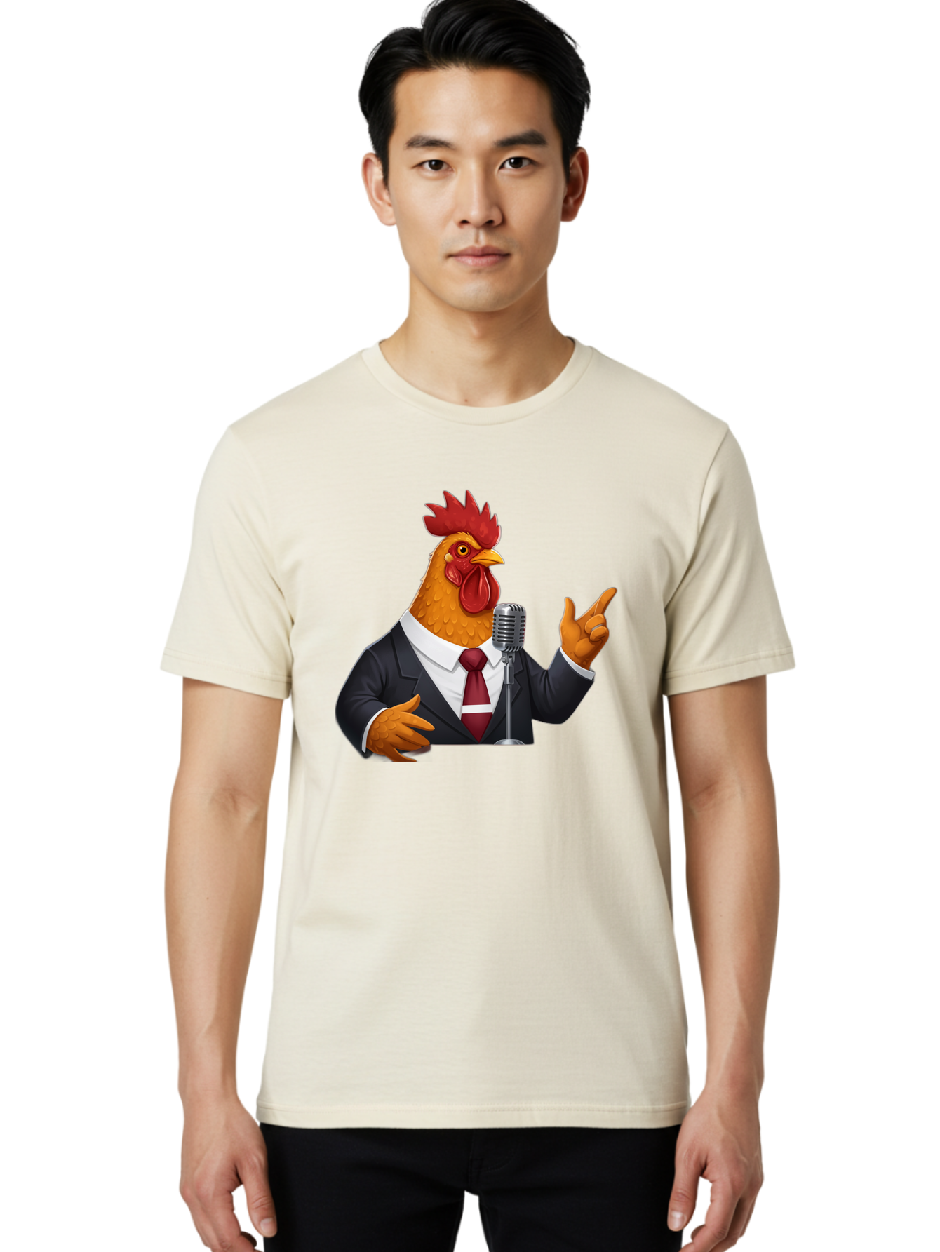 Chicken-In-Suit Men'S Graphic Tee, 100% Cotton, Comfortable Casual Summer Wear, Machine Washable, Vintage Camera, Old Camera, Antique Camera, Black Camera, Classic Photography, Photography Equipment, Nostalgic Device, Film Camera, Camera Art Bag282