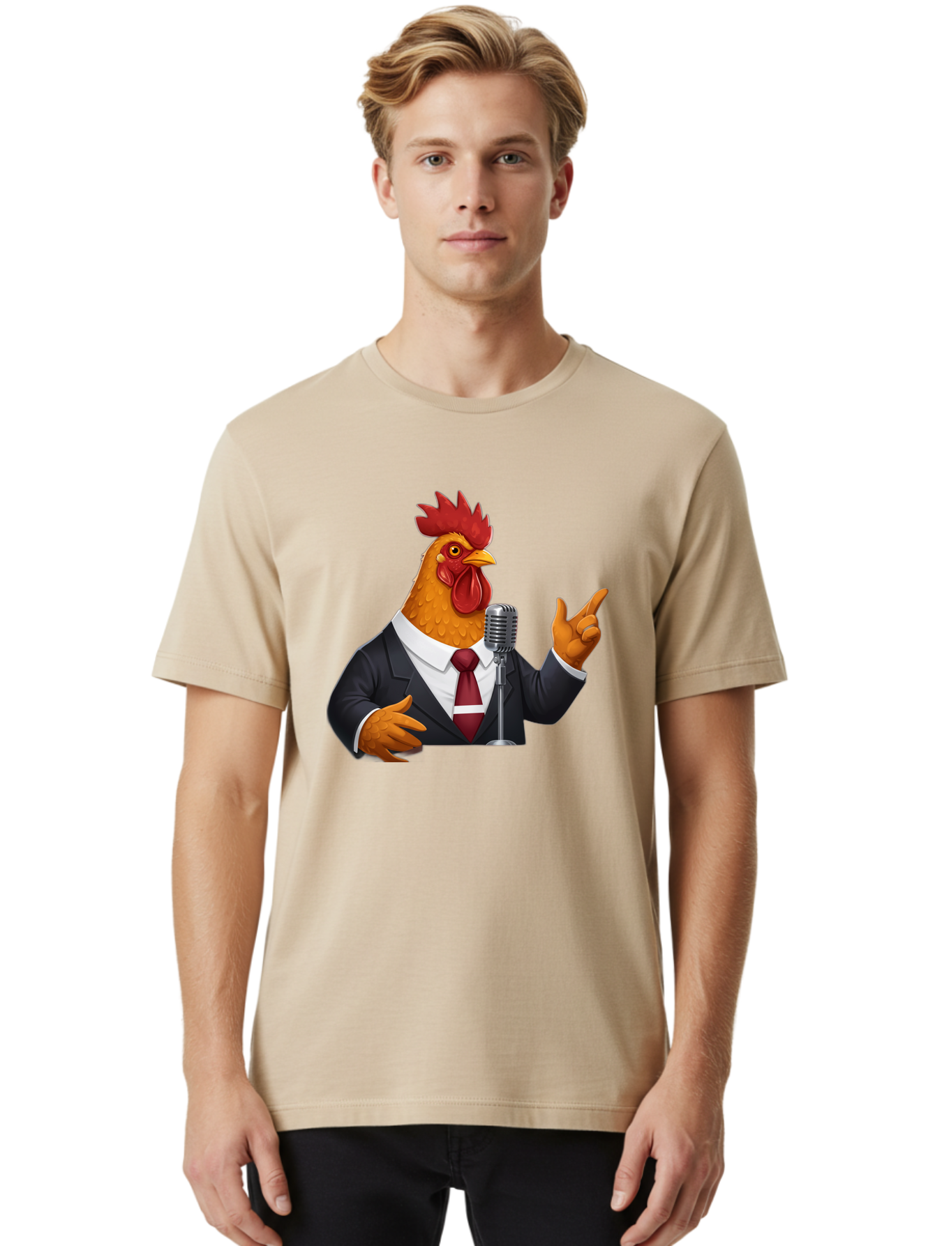 Chicken-In-Suit Men'S Graphic Tee, 100% Cotton, Comfortable Casual Summer Wear, Machine Washable, Vintage Camera, Old Camera, Antique Camera, Black Camera, Classic Photography, Photography Equipment, Nostalgic Device, Film Camera, Camera Art Bag282