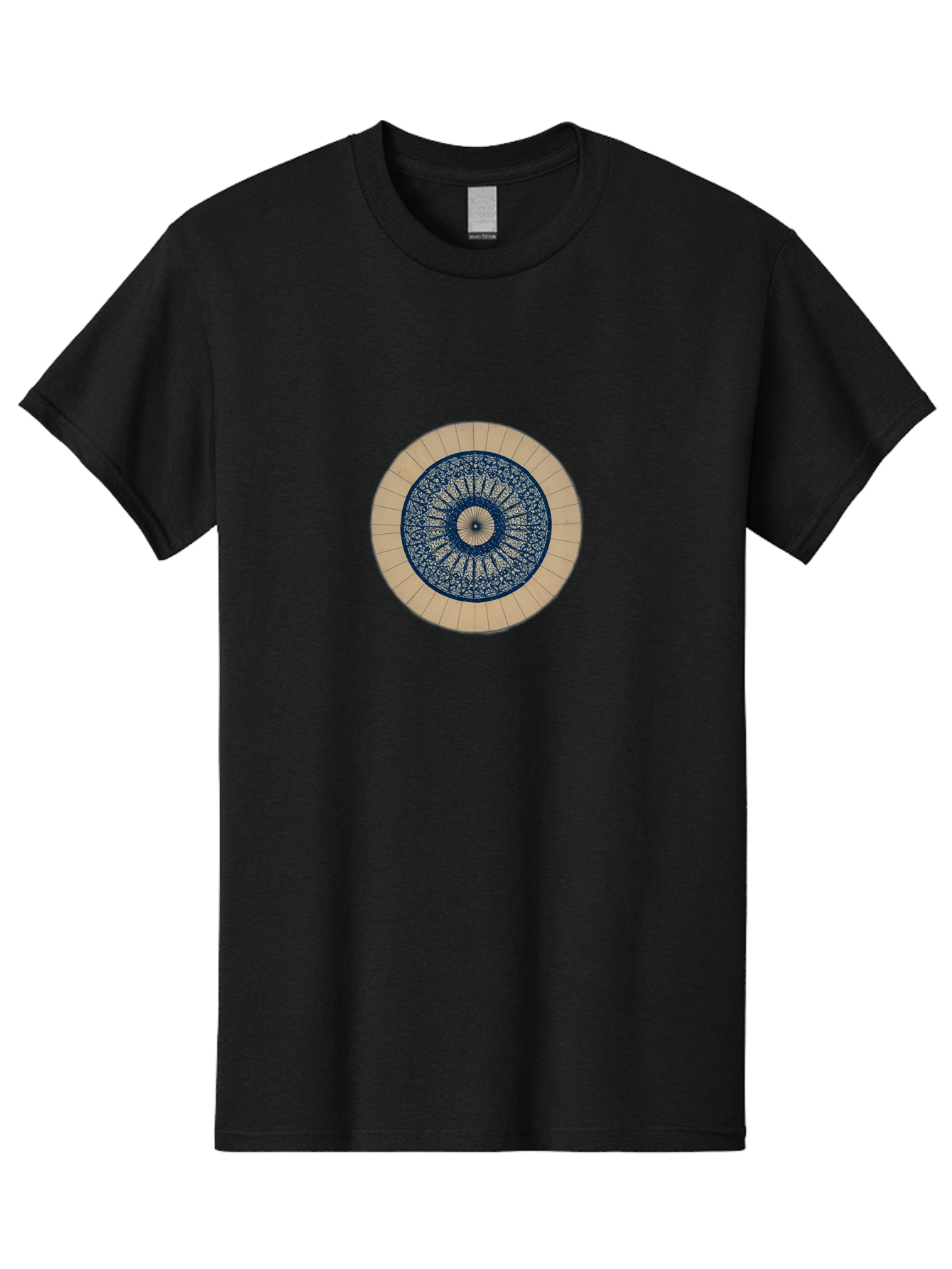 Circular-Pattern Men'S Graphic Tee, 100% Cotton, Comfortable Casual Summer Wear, Machine Washable, Vintage Camera, Old Camera, Antique Camera, Black Camera, Classic Photography, Photography Equipment, Nostalgic Device, Film Camera, Camera Art Bag295