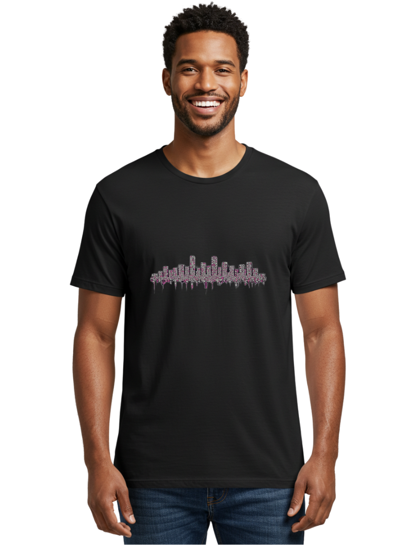 City-Skyline-1 Men'S Graphic Tee, 100% Cotton, Comfortable Casual Summer Wear, Machine Washable, Vintage Camera, Old Camera, Antique Camera, Black Camera, Classic Photography, Photography Equipment, Nostalgic Device, Film Camera, Camera Art Bag296