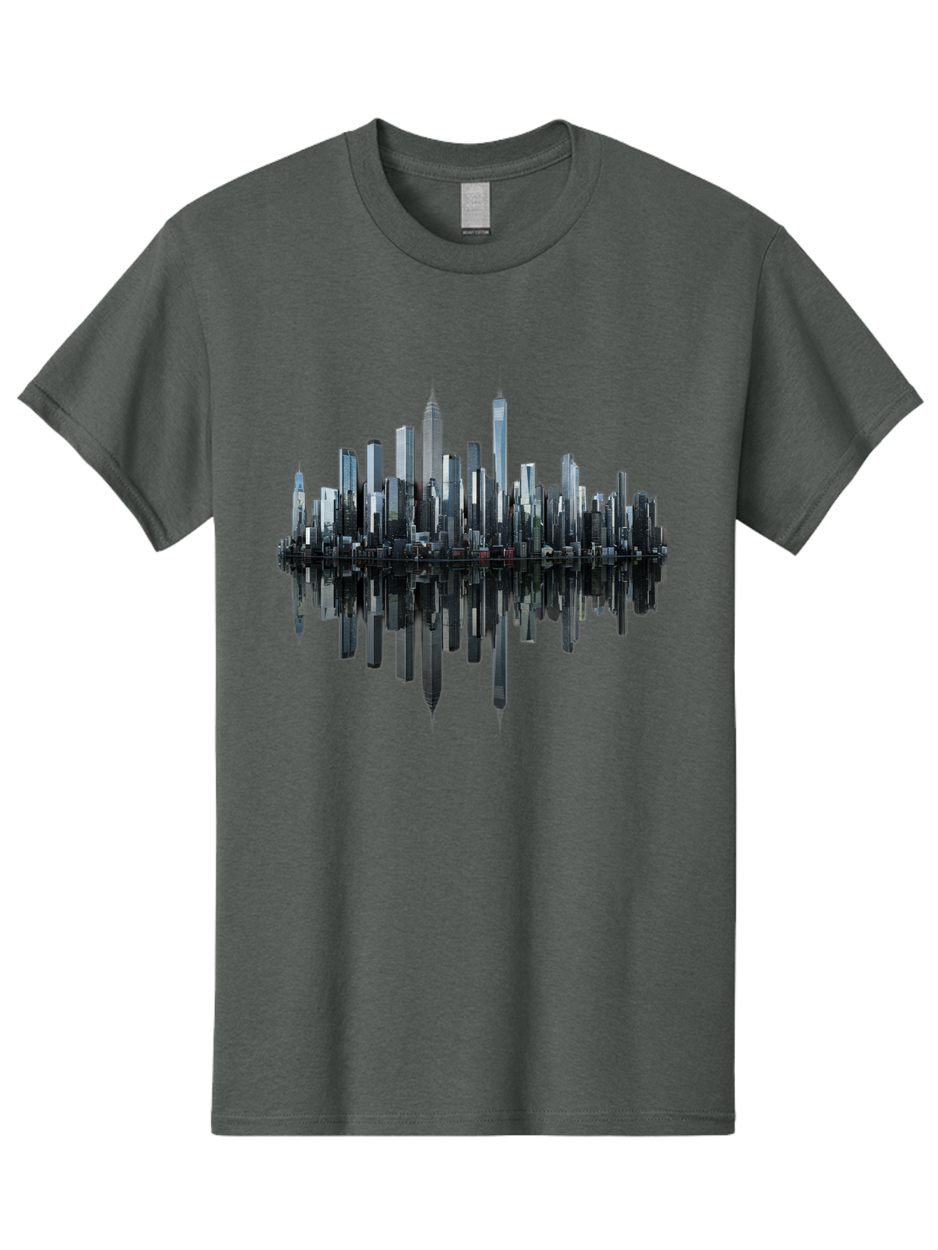 City-Skyline-Sound-Wave Men'S Graphic Tee, 100% Cotton, Comfortable Casual Summer Wear, Machine Washable, Vintage Camera, Old Camera, Antique Camera, Black Camera, Classic Photography, Photography Equipment, Nostalgic Device, Film Camera, Bag297