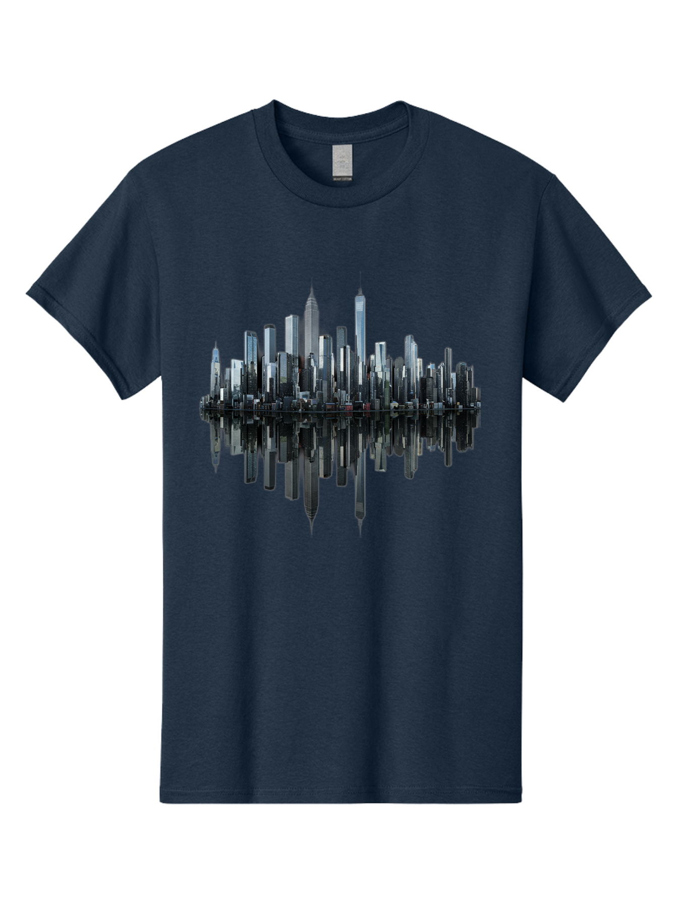 City-Skyline-Sound-Wave Men'S Graphic Tee, 100% Cotton, Comfortable Casual Summer Wear, Machine Washable, Vintage Camera, Old Camera, Antique Camera, Black Camera, Classic Photography, Photography Equipment, Nostalgic Device, Film Camera, Bag297
