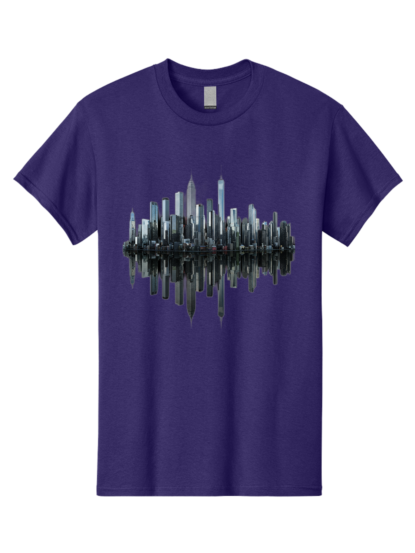 City-Skyline-Sound-Wave Men'S Graphic Tee, 100% Cotton, Comfortable Casual Summer Wear, Machine Washable, Vintage Camera, Old Camera, Antique Camera, Black Camera, Classic Photography, Photography Equipment, Nostalgic Device, Film Camera, Bag297