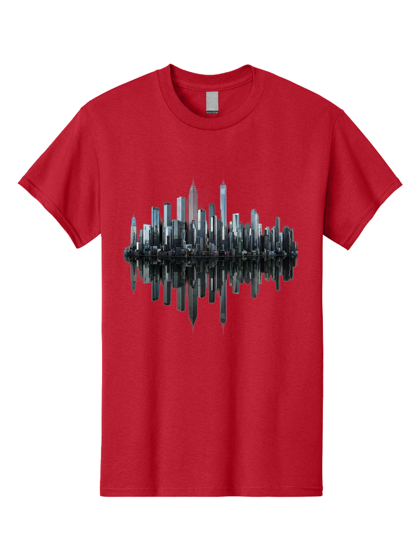 City-Skyline-Sound-Wave Men'S Graphic Tee, 100% Cotton, Comfortable Casual Summer Wear, Machine Washable, Vintage Camera, Old Camera, Antique Camera, Black Camera, Classic Photography, Photography Equipment, Nostalgic Device, Film Camera, Bag297