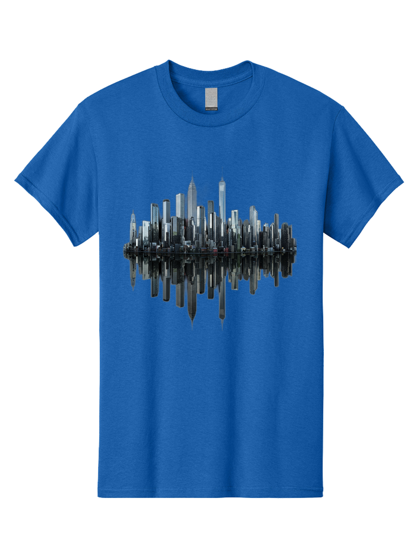 City-Skyline-Sound-Wave Men'S Graphic Tee, 100% Cotton, Comfortable Casual Summer Wear, Machine Washable, Vintage Camera, Old Camera, Antique Camera, Black Camera, Classic Photography, Photography Equipment, Nostalgic Device, Film Camera, Bag297