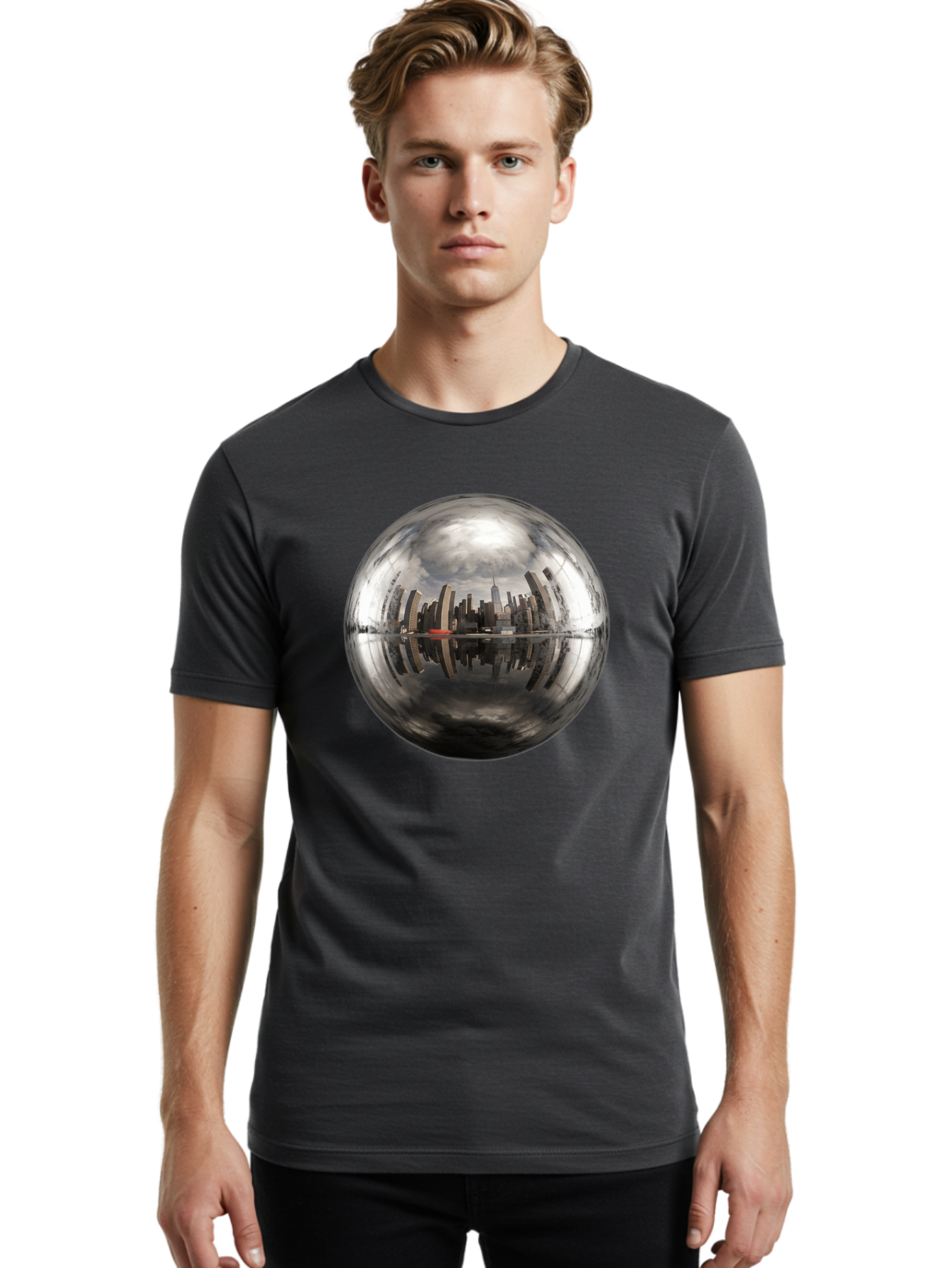 Cityscape-Sphere Men'S Graphic Tee, 100% Cotton, Comfortable Casual Summer Wear, Machine Washable, Vintage Camera, Old Camera, Antique Camera, Black Camera, Classic Photography, Photography Equipment, Nostalgic Device, Film Camera, Camera Art Bag299