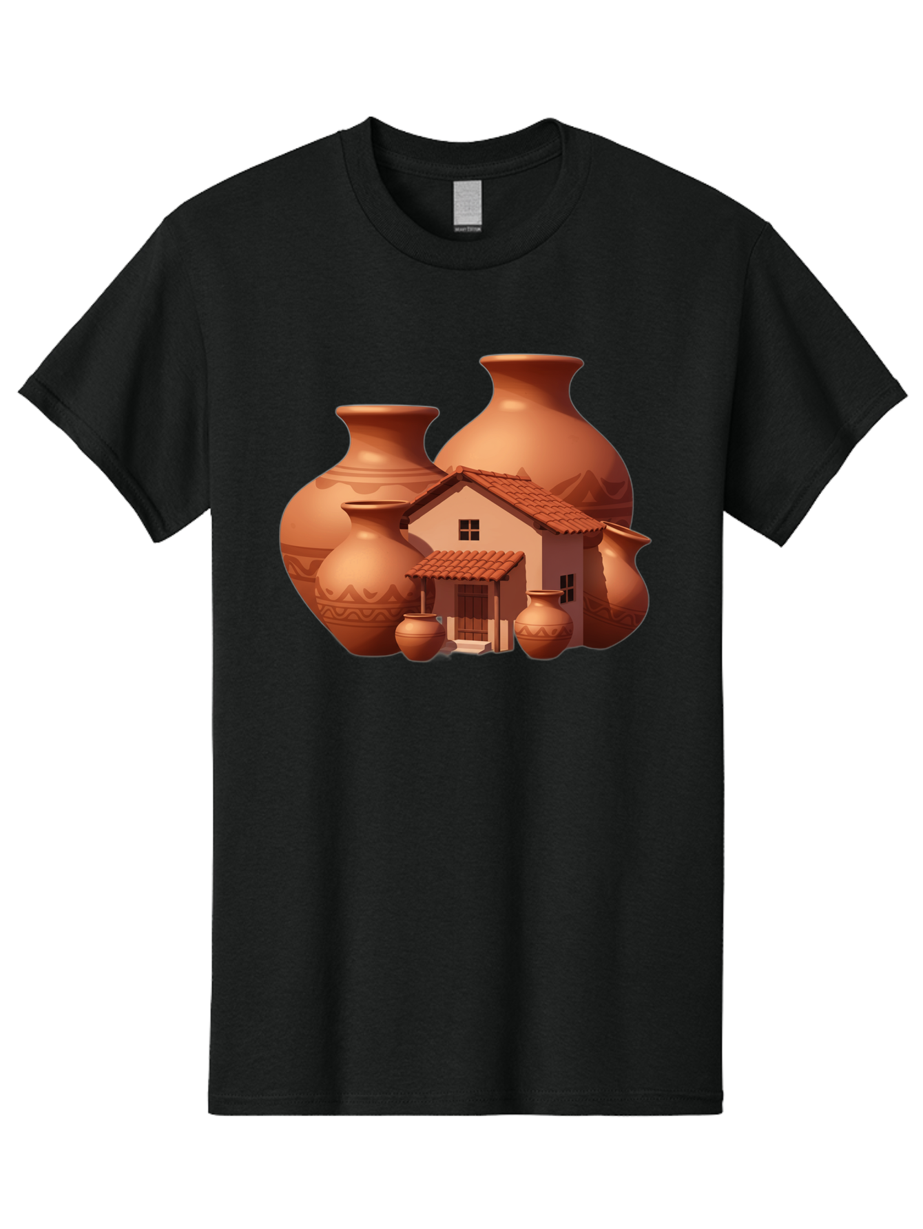Clay-House-And-Pots Men'S Graphic Tee, 100% Cotton, Comfortable Casual Summer Wear, Machine Washable, Vintage Camera, Old Camera, Antique Camera, Black Camera, Classic Photography, Photography Equipment, Nostalgic Device, Film Camera, Bag300