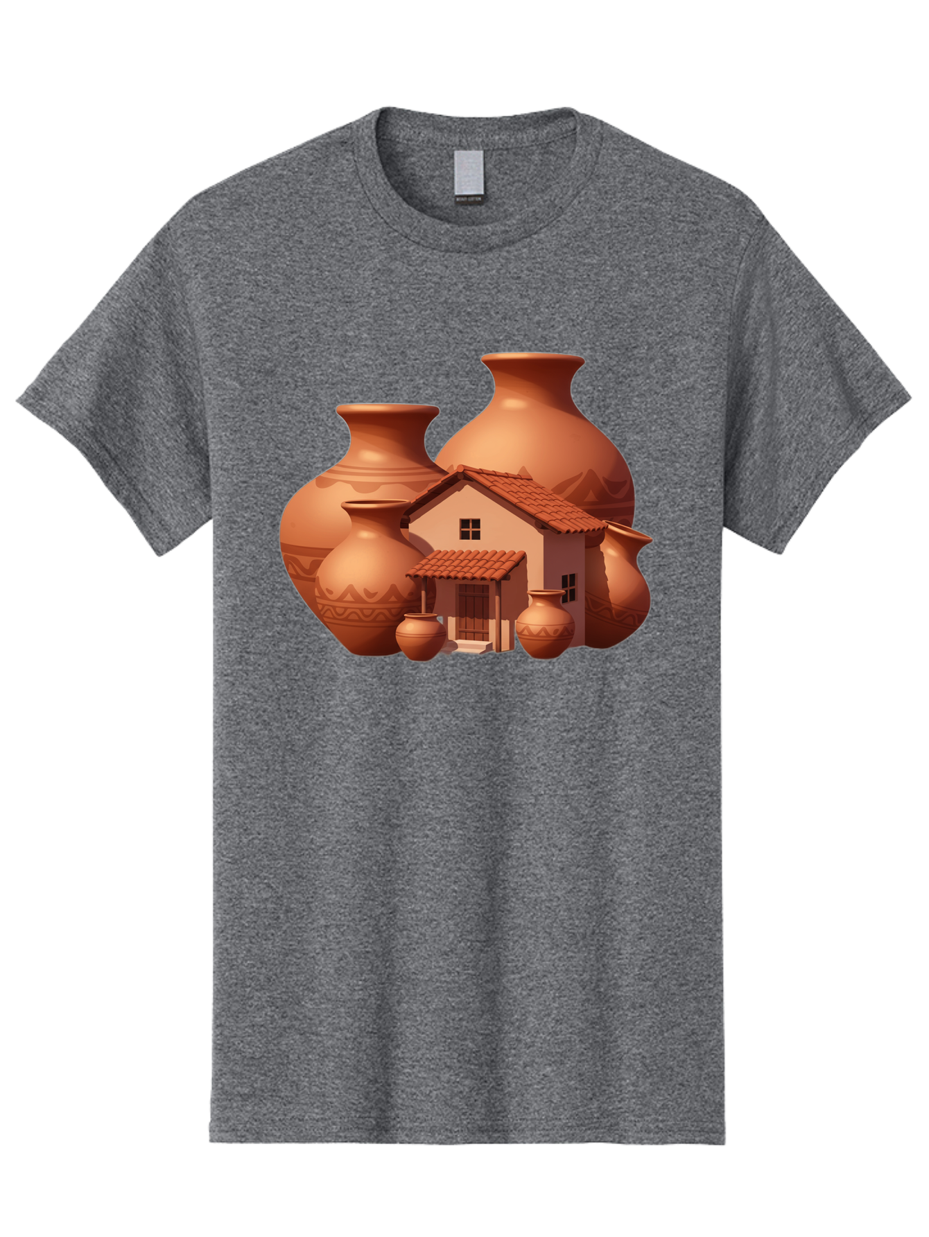 Clay-House-And-Pots Men'S Graphic Tee, 100% Cotton, Comfortable Casual Summer Wear, Machine Washable, Vintage Camera, Old Camera, Antique Camera, Black Camera, Classic Photography, Photography Equipment, Nostalgic Device, Film Camera, Bag300