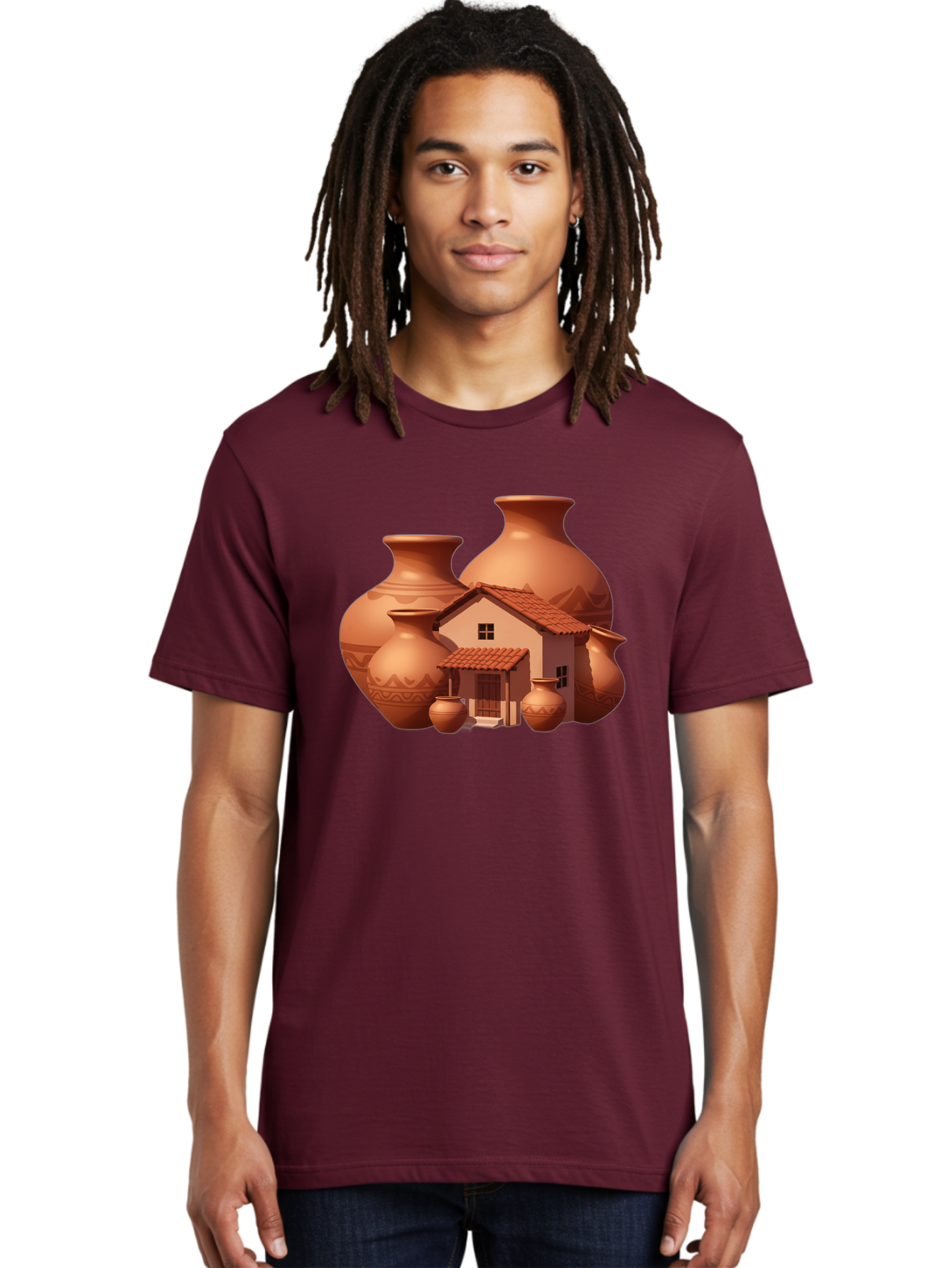 Clay-House-And-Pots Men'S Graphic Tee, 100% Cotton, Comfortable Casual Summer Wear, Machine Washable, Vintage Camera, Old Camera, Antique Camera, Black Camera, Classic Photography, Photography Equipment, Nostalgic Device, Film Camera, Bag300