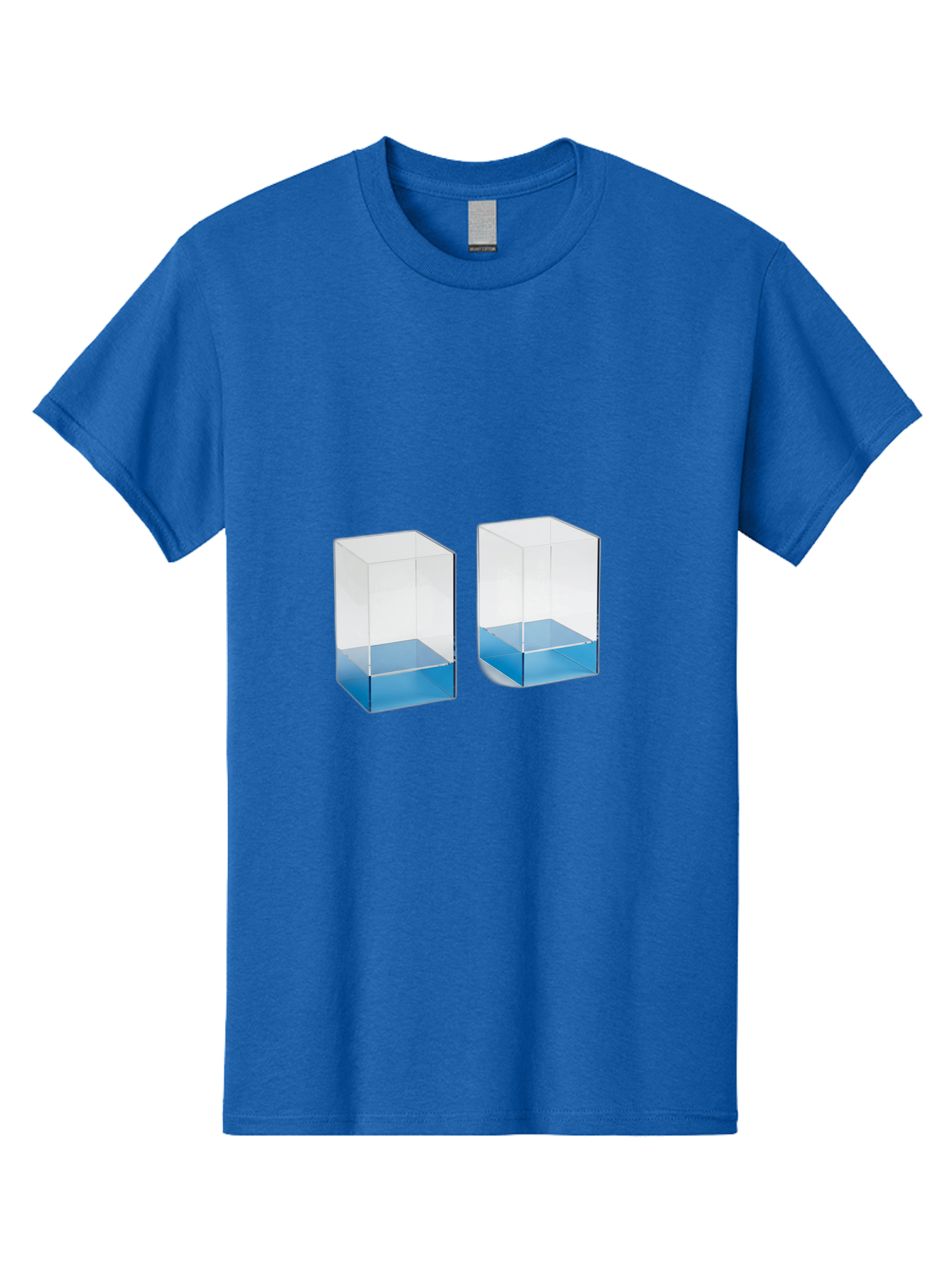 Clear-Boxes-With-Blue-Liquid Men'S Graphic Tee, 100% Cotton, Comfortable Casual Summer Wear, Machine Washable, Vintage Camera, Old Camera, Antique Camera, Black Camera, Classic Photography, Photography Equipment, Nostalgic Device, Film Camera, Bag302
