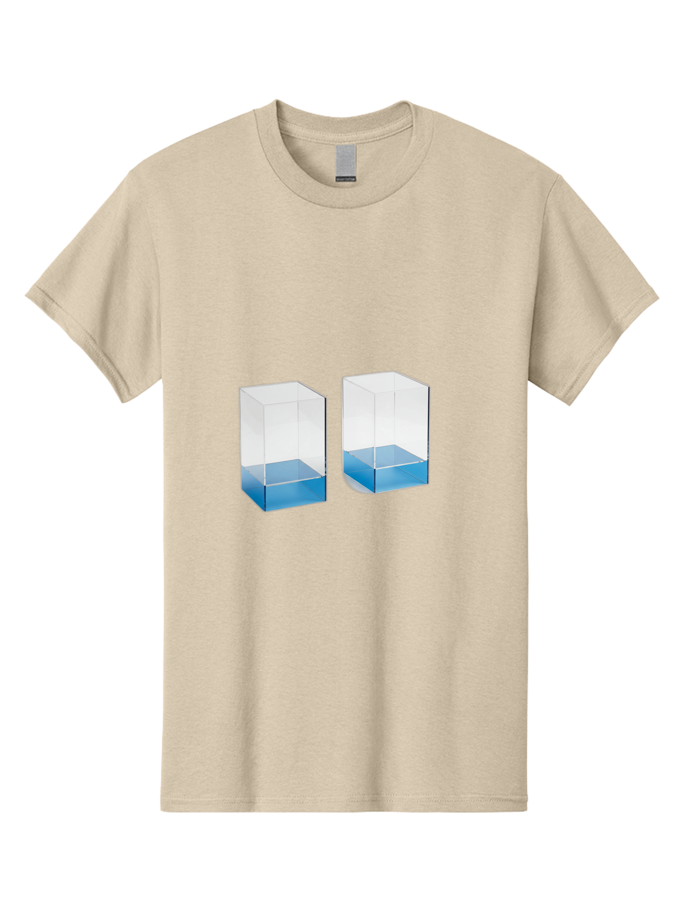Clear-Boxes-With-Blue-Liquid Men'S Graphic Tee, 100% Cotton, Comfortable Casual Summer Wear, Machine Washable, Vintage Camera, Old Camera, Antique Camera, Black Camera, Classic Photography, Photography Equipment, Nostalgic Device, Film Camera, Bag302