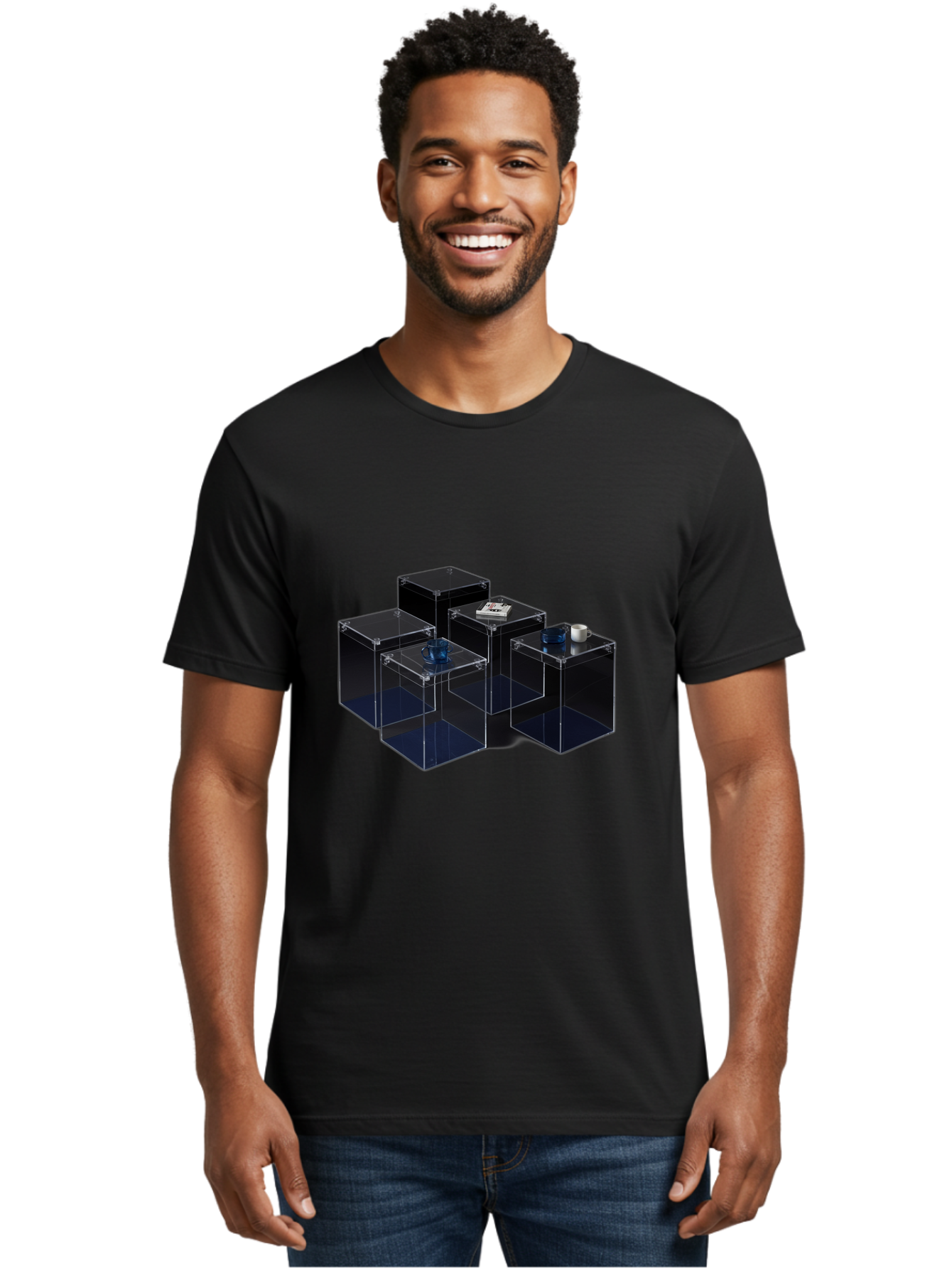 Clear-Plastic-Boxes Men'S Graphic Tee, 100% Cotton, Comfortable Casual Summer Wear, Machine Washable, Vintage Camera, Old Camera, Antique Camera, Black Camera, Classic Photography, Photography Equipment, Nostalgic Device, Film Camera, Bag304