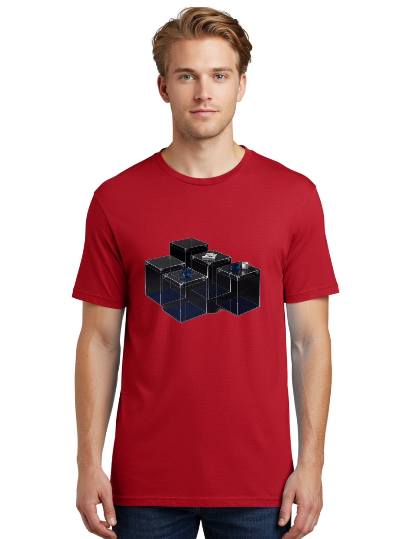 Clear-Plastic-Boxes Men'S Graphic Tee, 100% Cotton, Comfortable Casual Summer Wear, Machine Washable, Vintage Camera, Old Camera, Antique Camera, Black Camera, Classic Photography, Photography Equipment, Nostalgic Device, Film Camera, Bag304