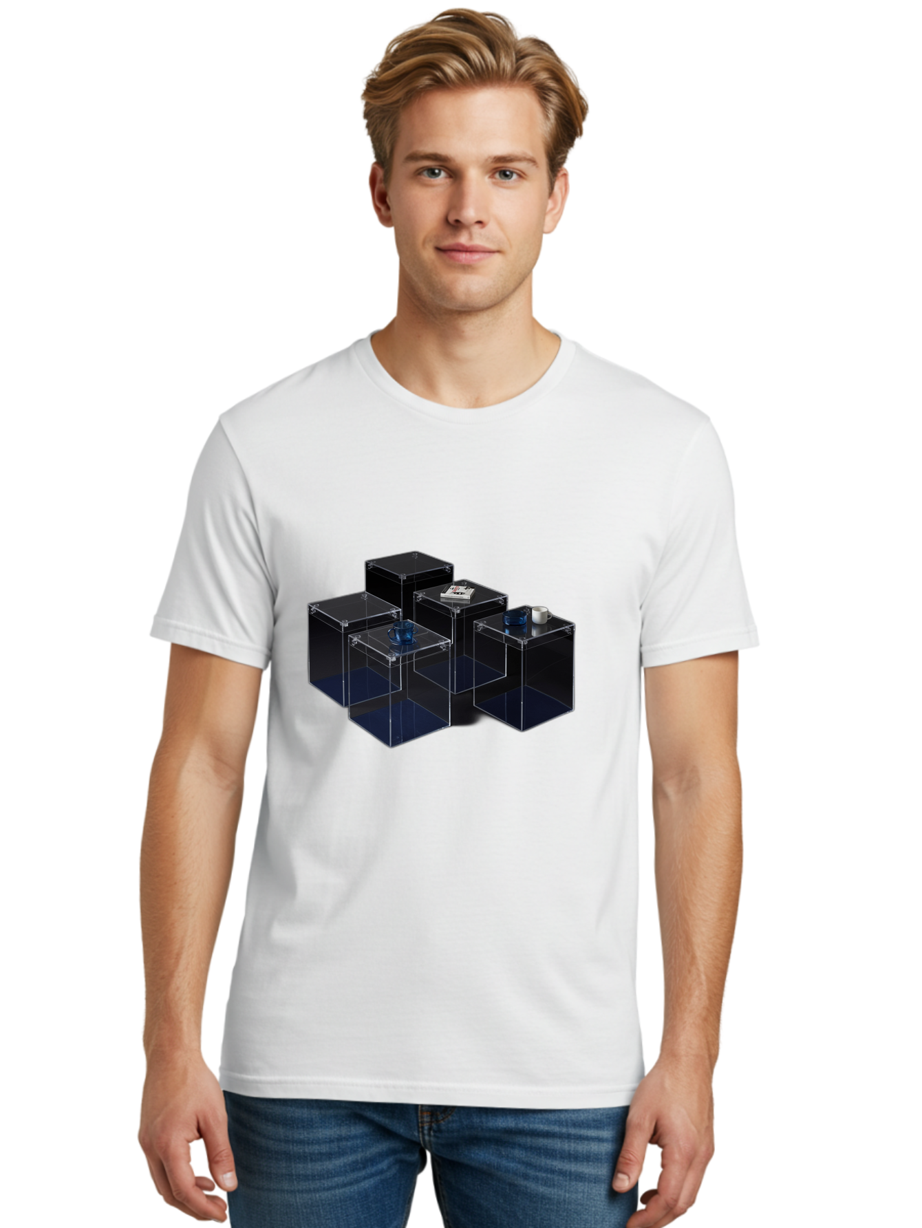 Clear-Plastic-Boxes Men'S Graphic Tee, 100% Cotton, Comfortable Casual Summer Wear, Machine Washable, Vintage Camera, Old Camera, Antique Camera, Black Camera, Classic Photography, Photography Equipment, Nostalgic Device, Film Camera, Bag304