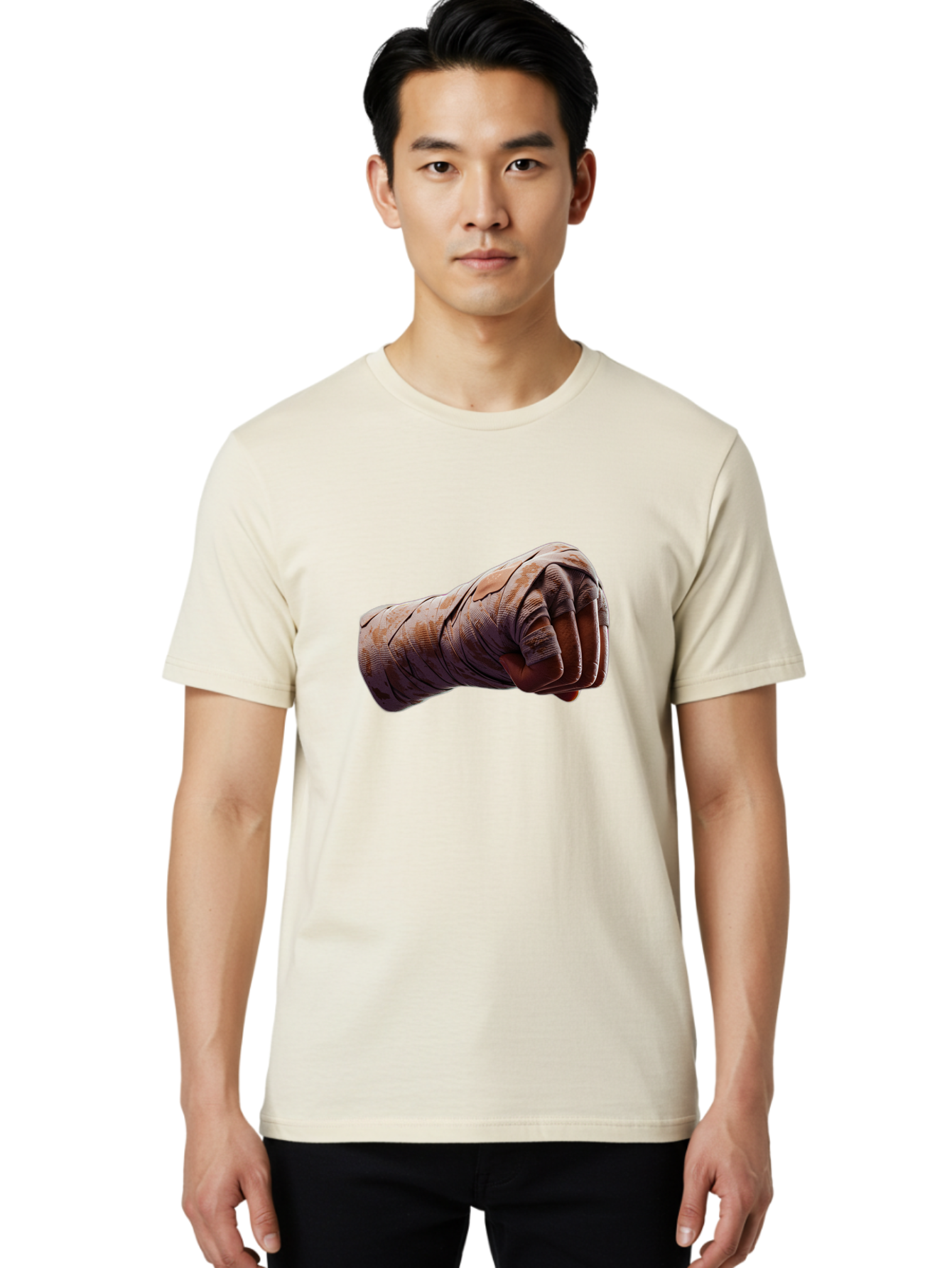 Clenched-Fist Men'S Graphic Tee, 100% Cotton, Comfortable Casual Summer Wear, Machine Washable, Vintage Camera, Old Camera, Antique Camera, Black Camera, Classic Photography, Photography Equipment, Nostalgic Device, Film Camera, Camera Art Bag306