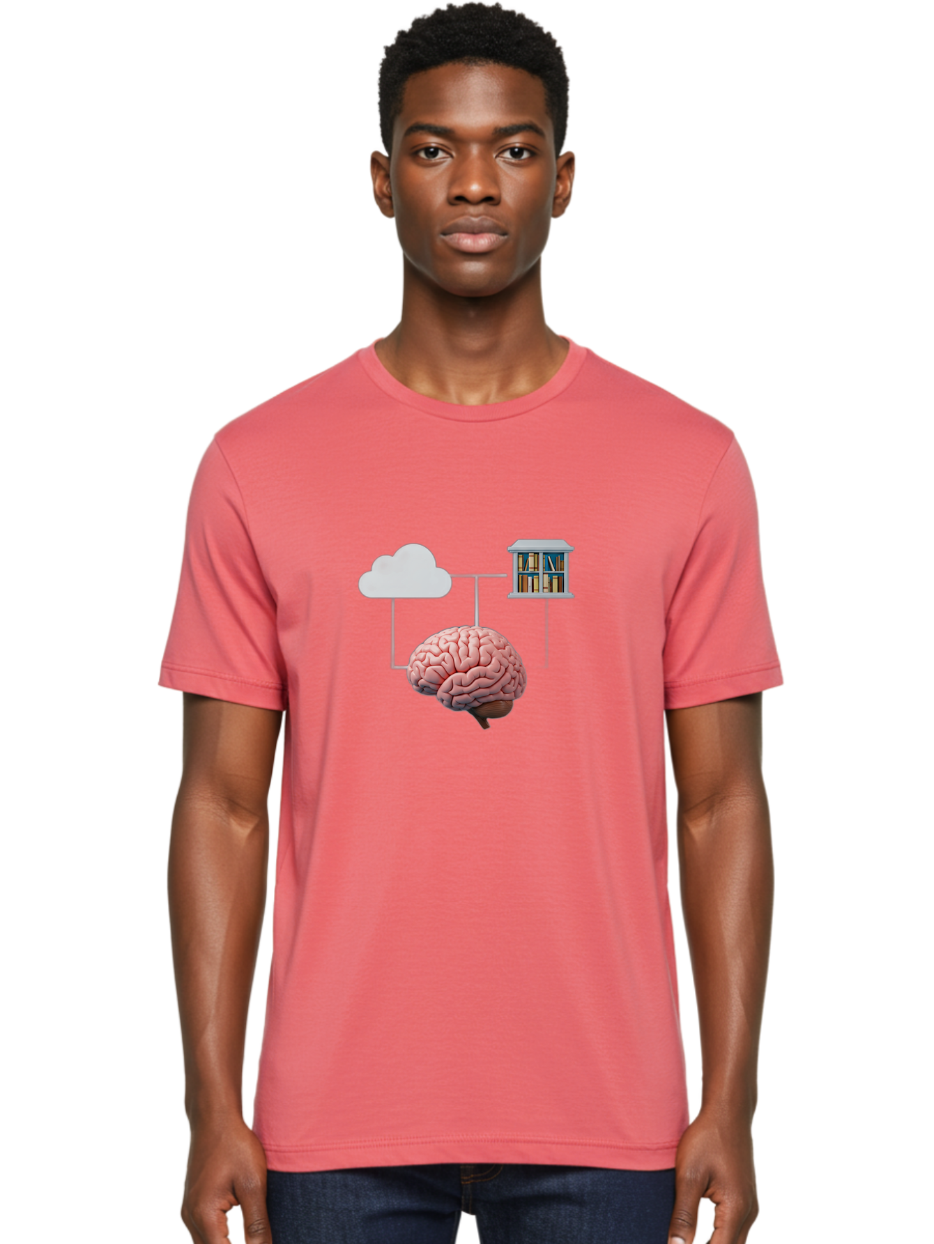 Cloud-Library-Brain Men'S Graphic Tee, 100% Cotton, Comfortable Casual Summer Wear, Machine Washable, Vintage Camera, Old Camera, Antique Camera, Black Camera, Classic Photography, Photography Equipment, Nostalgic Device, Film Camera, Bag308