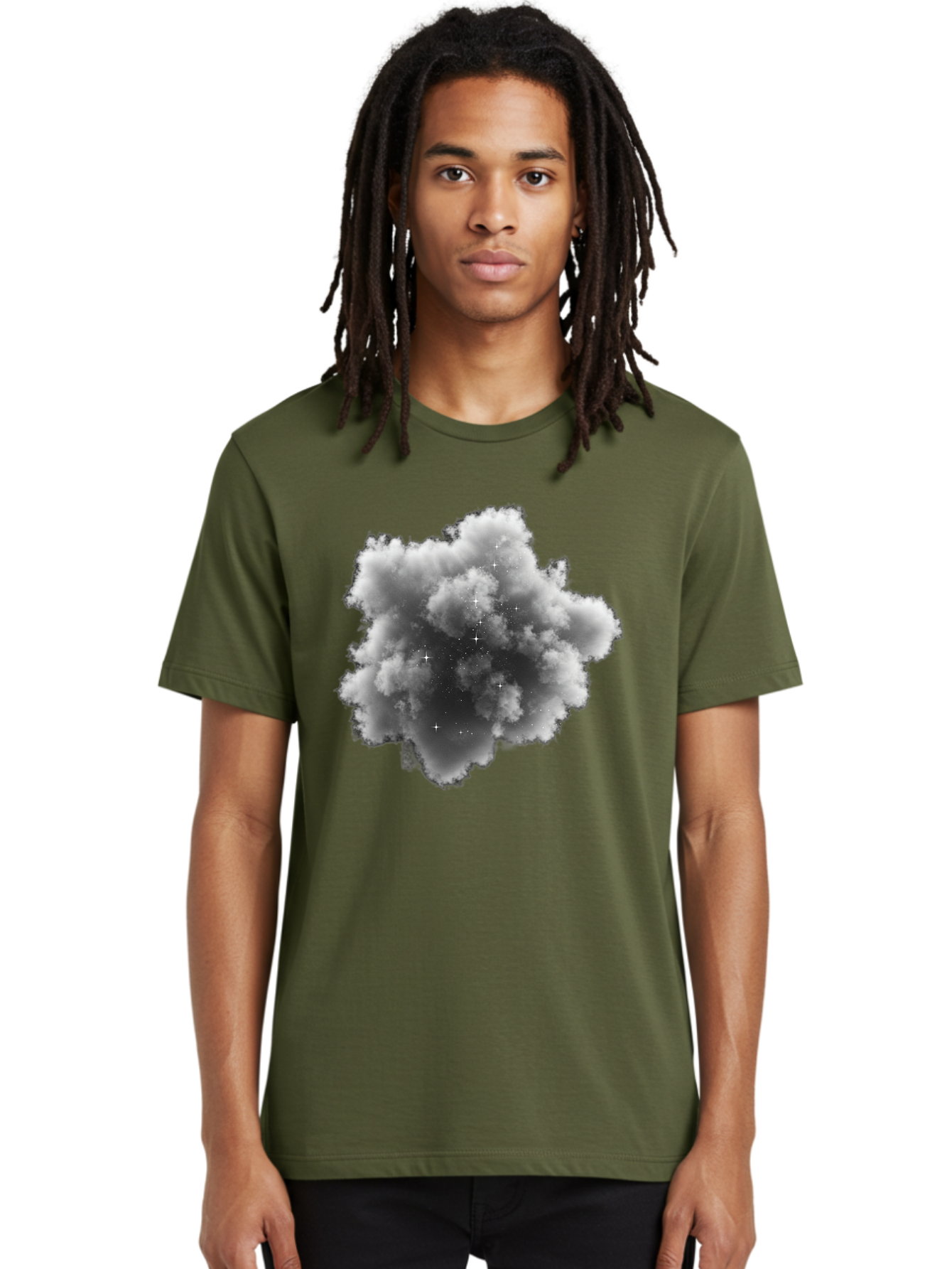 Cloud-With-Stars Men'S Graphic Tee, 100% Cotton, Comfortable Casual Summer Wear, Machine Washable, Vintage Camera, Old Camera, Antique Camera, Black Camera, Classic Photography, Photography Equipment, Nostalgic Device, Film Camera, Camera Art Bag309