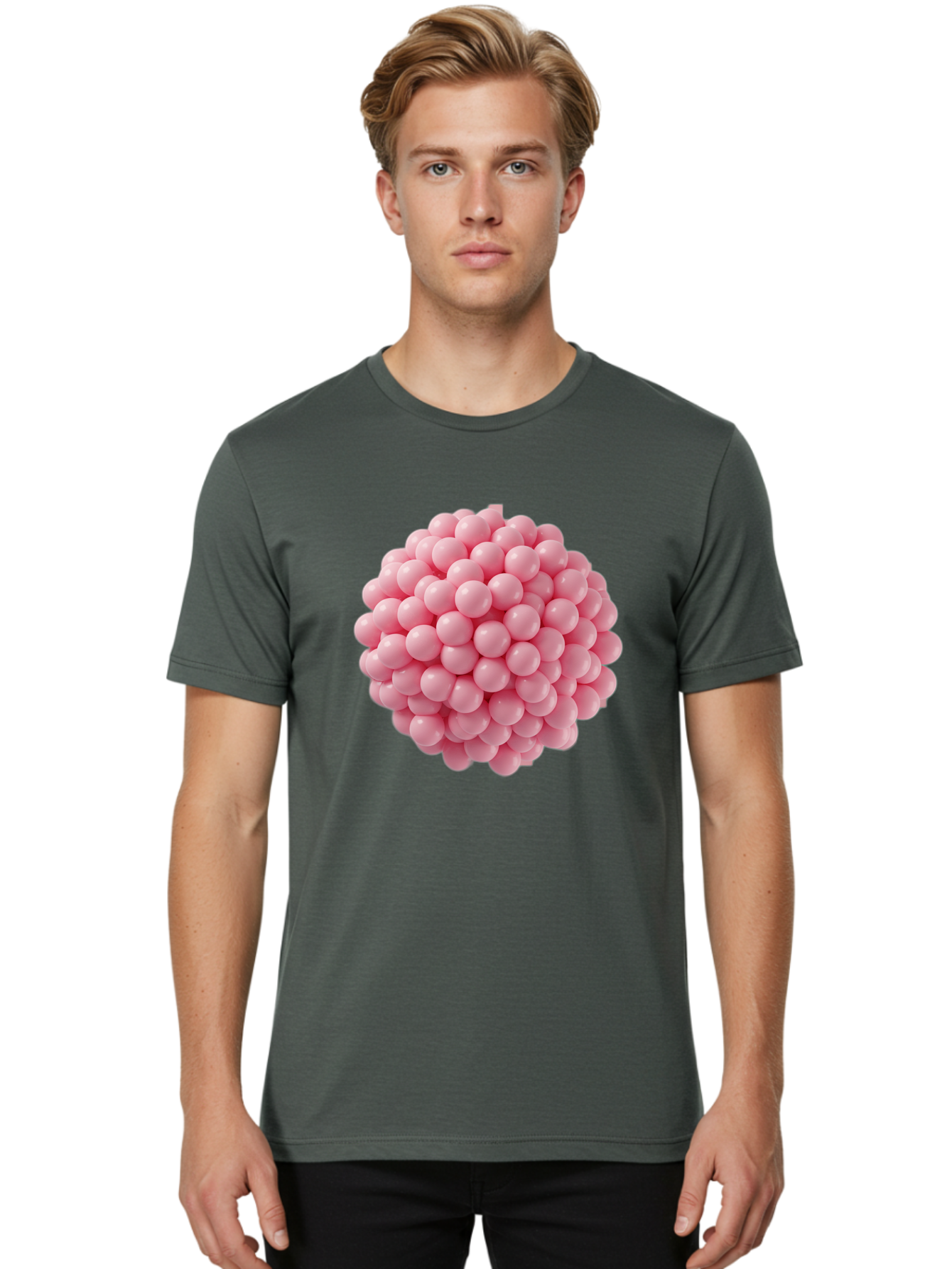 Cluster-Of-Pink-Spheres Men'S Graphic Tee, 100% Cotton, Comfortable Casual Summer Wear, Machine Washable, Vintage Camera, Old Camera, Antique Camera, Black Camera, Classic Photography, Photography Equipment, Nostalgic Device, Film Camera, Bag310