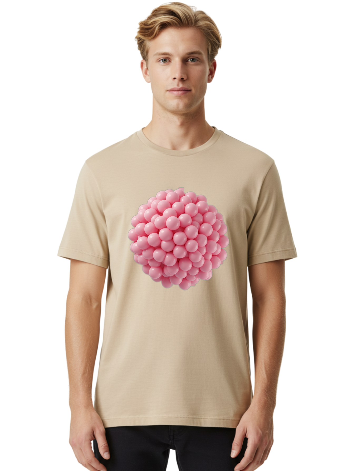 Cluster-Of-Pink-Spheres Men'S Graphic Tee, 100% Cotton, Comfortable Casual Summer Wear, Machine Washable, Vintage Camera, Old Camera, Antique Camera, Black Camera, Classic Photography, Photography Equipment, Nostalgic Device, Film Camera, Bag310