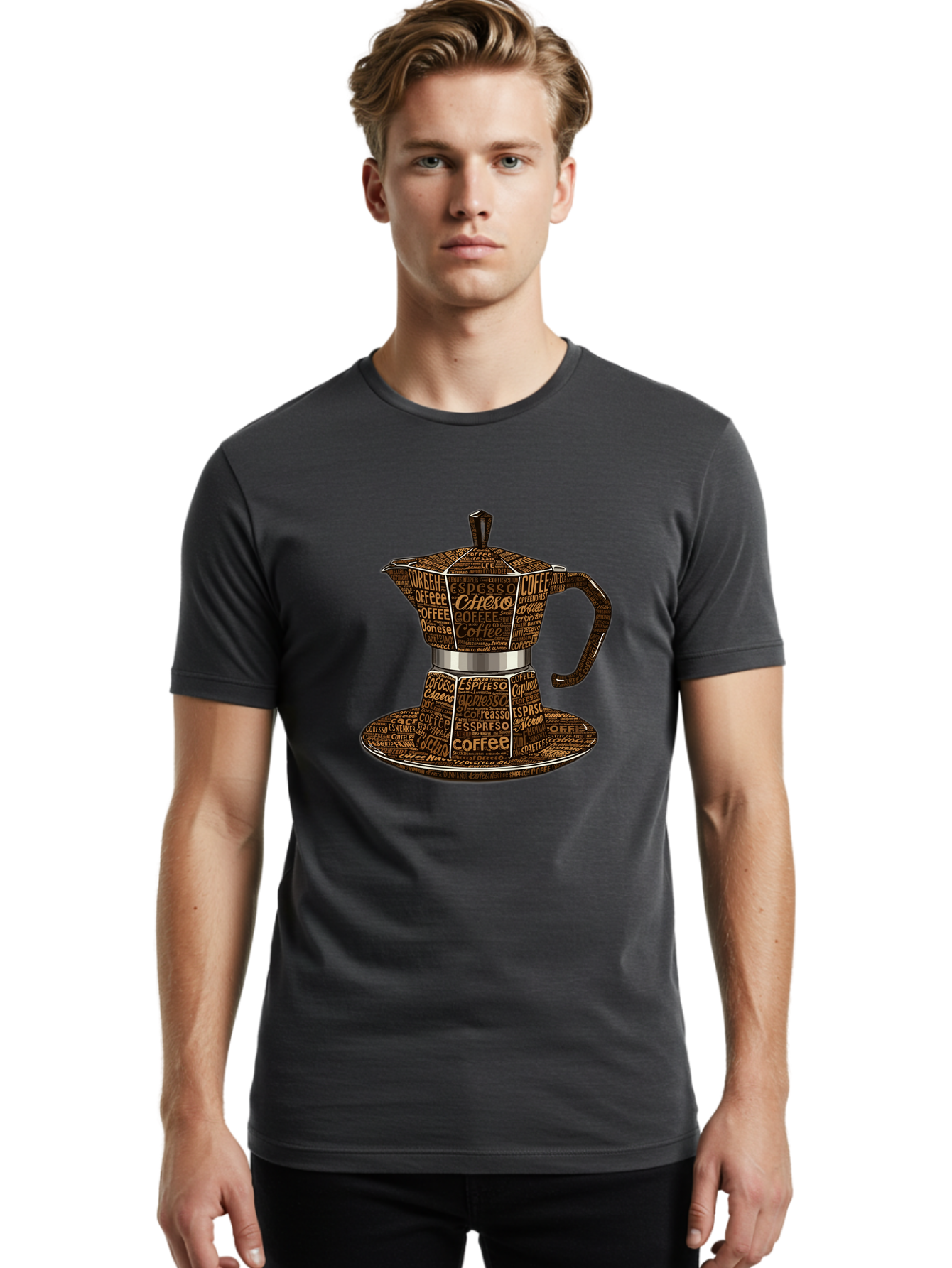 Coffee-Maker Men'S Graphic Tee, 100% Cotton, Comfortable Casual Summer Wear, Machine Washable, Vintage Camera, Old Camera, Antique Camera, Black Camera, Classic Photography, Photography Equipment, Nostalgic Device, Film Camera, Camera Art Bag319