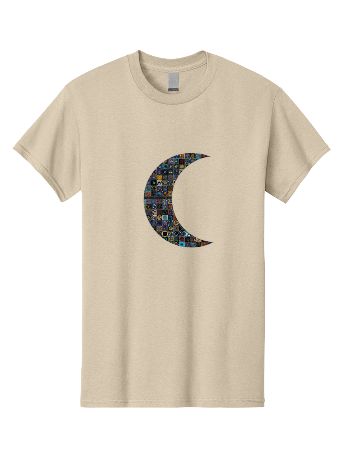 Collage-Crescent-Moon Men'S Graphic Tee, 100% Cotton, Comfortable Casual Summer Wear, Machine Washable, Vintage Camera, Old Camera, Antique Camera, Black Camera, Classic Photography, Photography Equipment, Nostalgic Device, Film Camera, Bag322