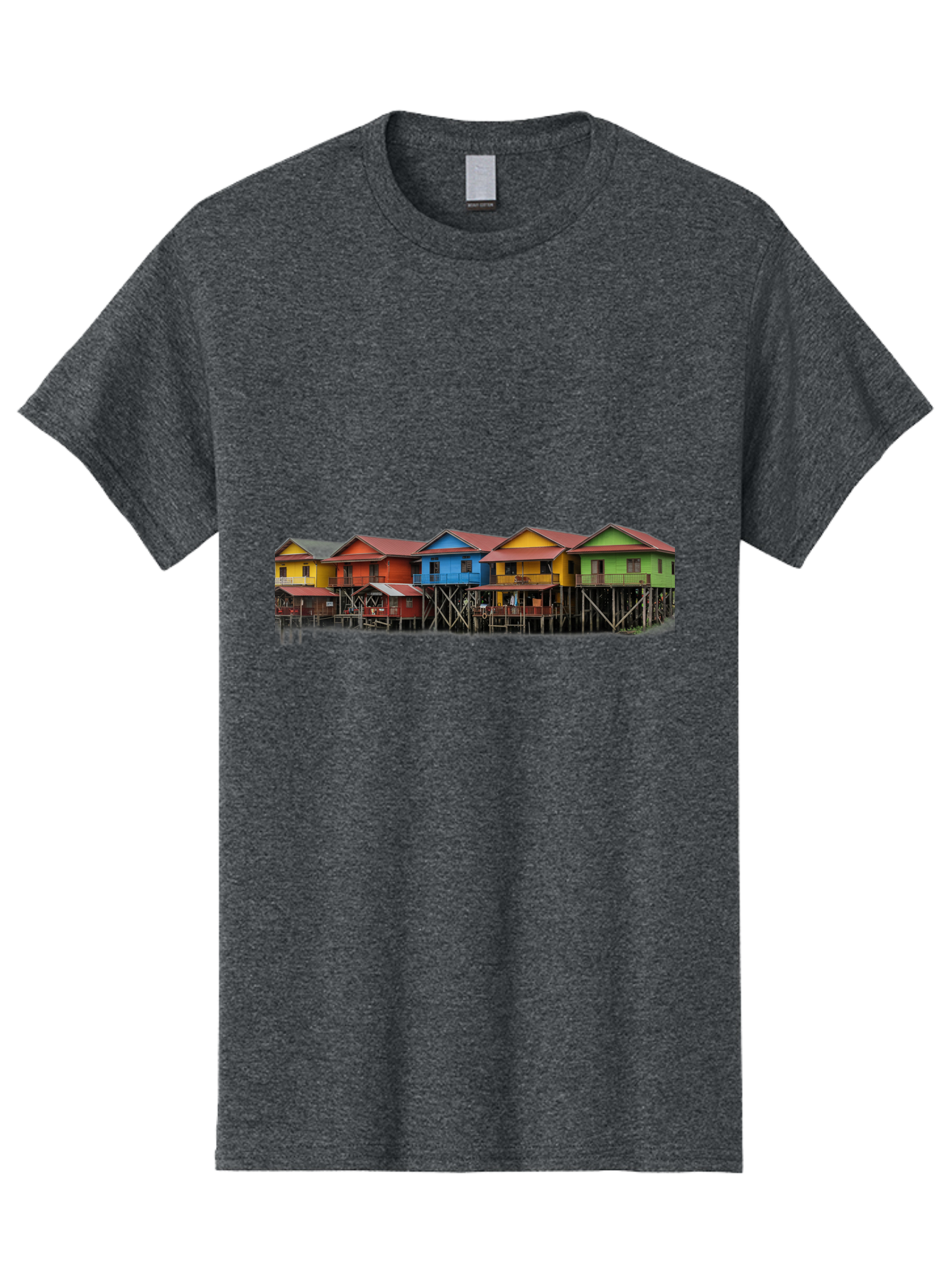 Colorful-Stilt-Houses Men'S Graphic Tee, 100% Cotton, Comfortable Casual Summer Wear, Machine Washable, Vintage Camera, Old Camera, Antique Camera, Black Camera, Classic Photography, Photography Equipment, Nostalgic Device, Film Camera, Bag325