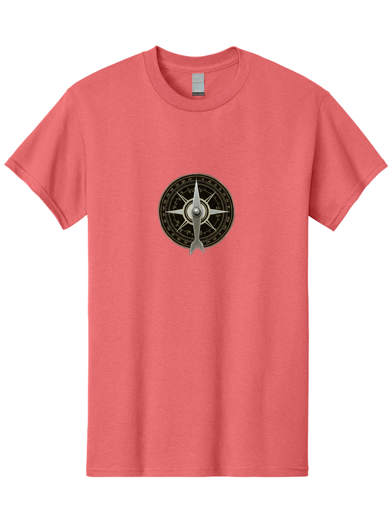 Compass-Rose Men'S Graphic Tee, 100% Cotton, Comfortable Casual Summer Wear, Machine Washable, Vintage Camera, Old Camera, Antique Camera, Black Camera, Classic Photography, Photography Equipment, Nostalgic Device, Film Camera, Camera Art Bag328