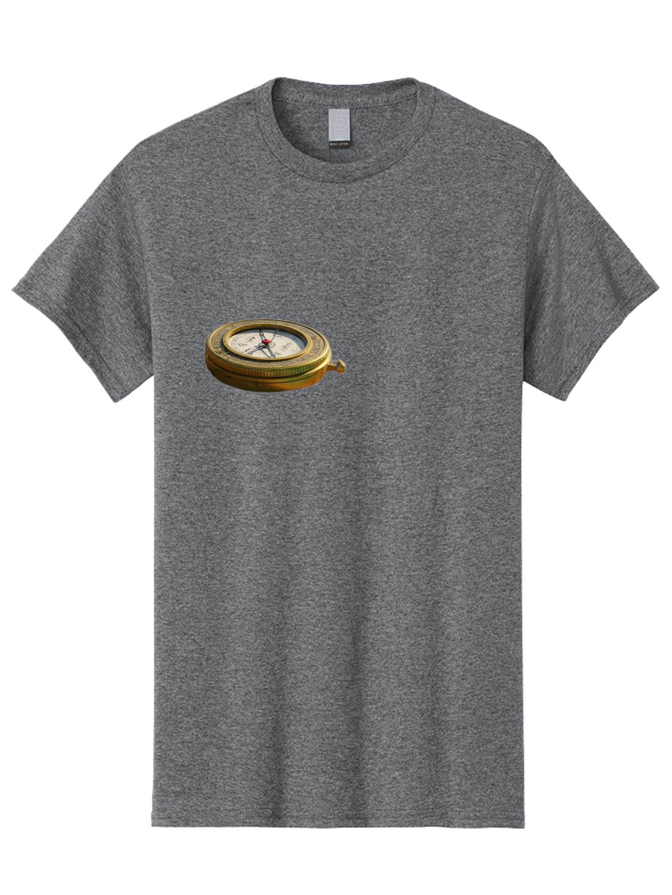 Compass Men'S Graphic Tee, 100% Cotton, Comfortable Casual Summer Wear, Machine Washable, Vintage Camera, Old Camera, Antique Camera, Black Camera, Classic Photography, Photography Equipment, Nostalgic Device, Film Camera, Camera Art Bag329