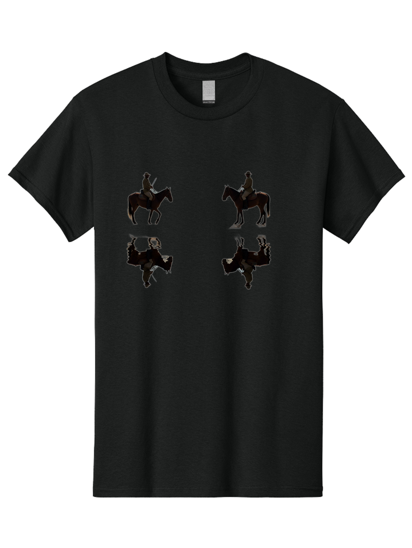 Cowboy-Silhouettes Men'S Graphic Tee, 100% Cotton, Comfortable Casual Summer Wear, Machine Washable, Vintage Camera, Old Camera, Antique Camera, Black Camera, Classic Photography, Photography Equipment, Nostalgic Device, Film Camera, Bag349