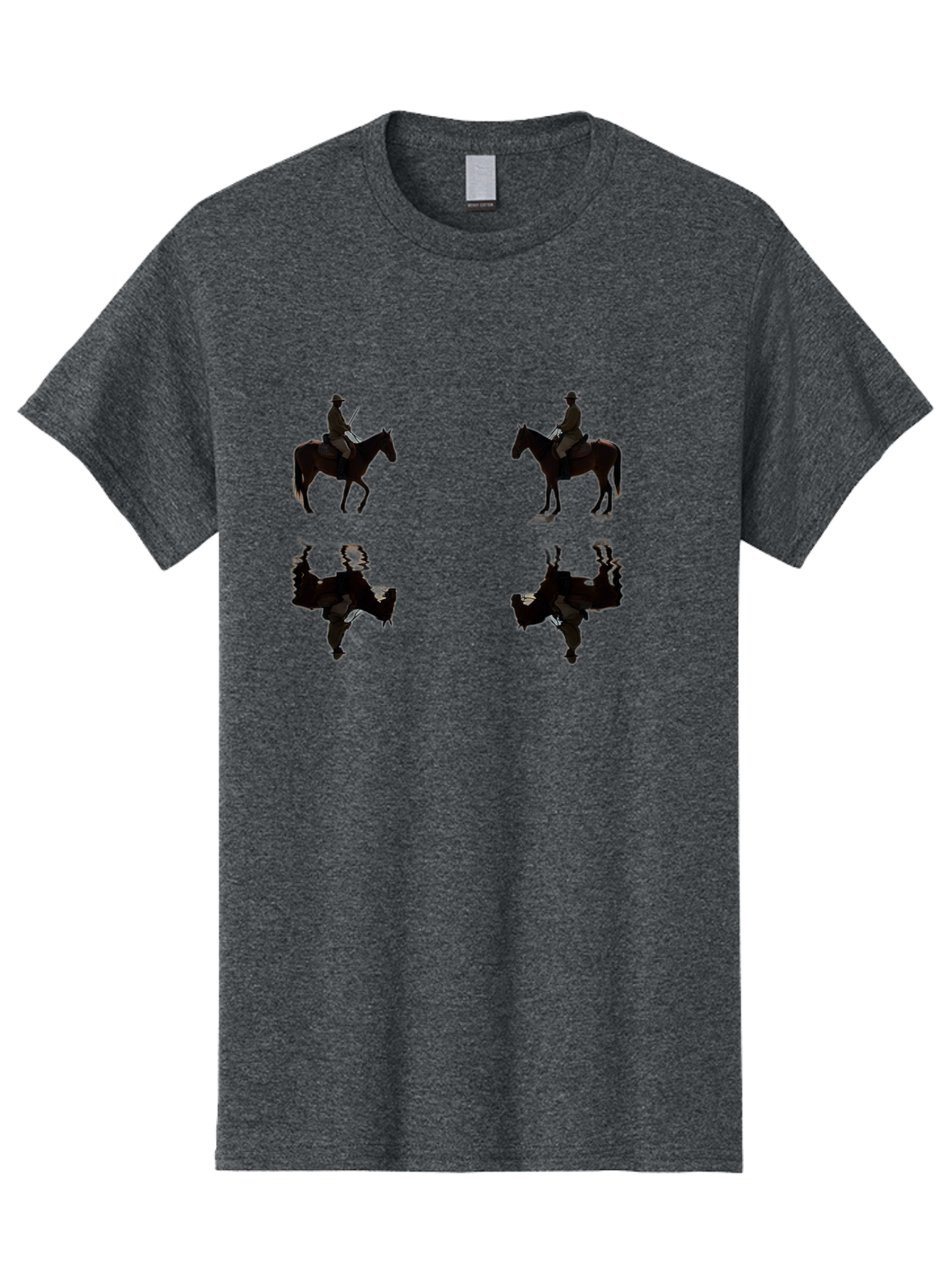 Cowboy-Silhouettes Men'S Graphic Tee, 100% Cotton, Comfortable Casual Summer Wear, Machine Washable, Vintage Camera, Old Camera, Antique Camera, Black Camera, Classic Photography, Photography Equipment, Nostalgic Device, Film Camera, Bag349