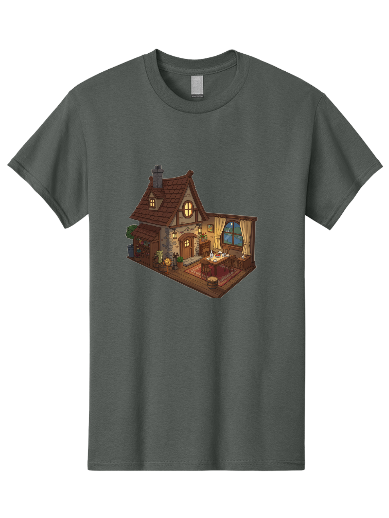 Cozy-Cottage-1 Men'S Graphic Tee, 100% Cotton, Comfortable Casual Summer Wear, Machine Washable, Vintage Camera, Old Camera, Antique Camera, Black Camera, Classic Photography, Photography Equipment, Nostalgic Device, Film Camera, Camera Art Bag350