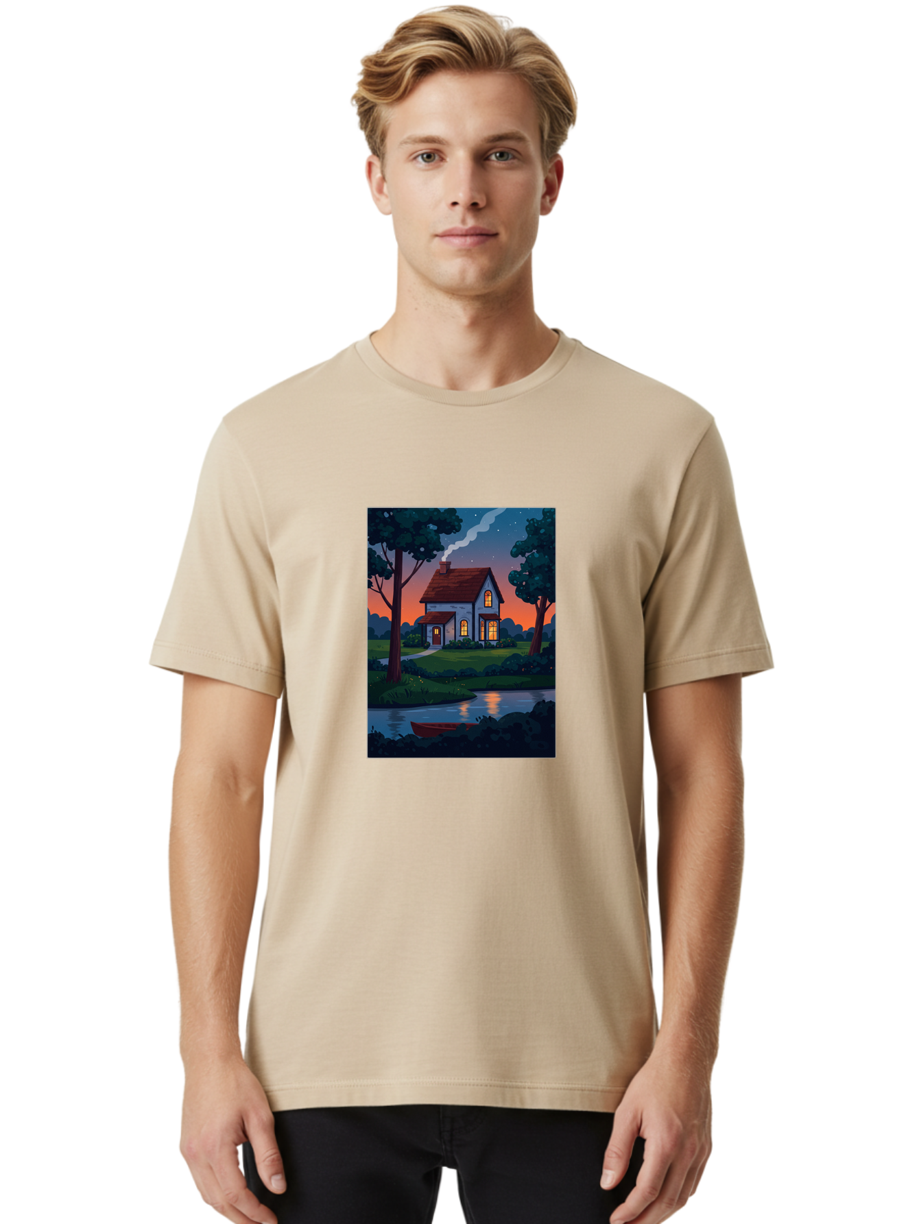 Cozy-House-By-The-River Men'S Graphic Tee, 100% Cotton, Comfortable Casual Summer Wear, Machine Washable, Vintage Camera, Old Camera, Antique Camera, Black Camera, Classic Photography, Photography Equipment, Nostalgic Device, Film Camera, Bag352