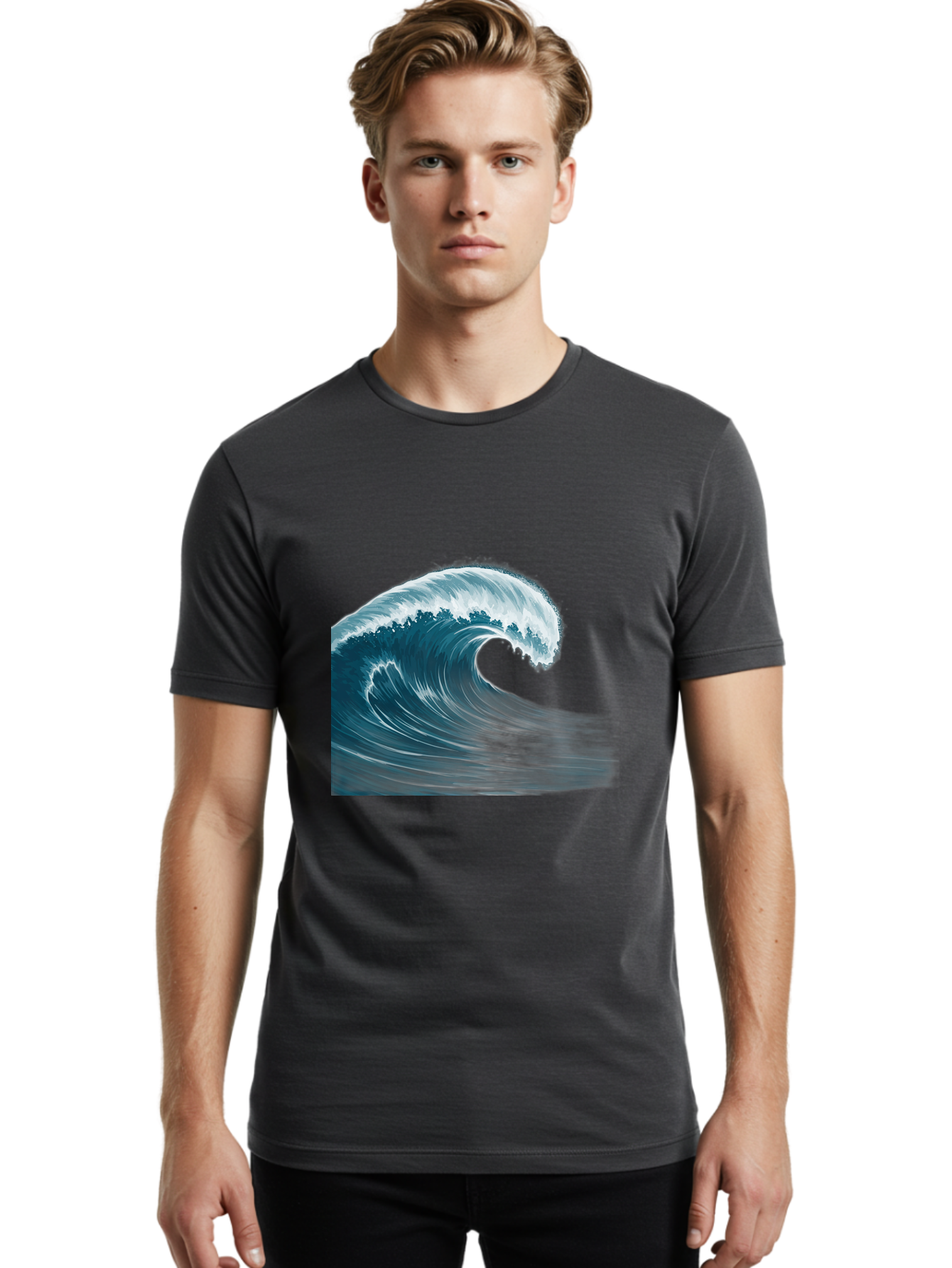 Crashing-Wave Men'S Graphic Tee, 100% Cotton, Comfortable Casual Summer Wear, Machine Washable, Vintage Camera, Old Camera, Antique Camera, Black Camera, Classic Photography, Photography Equipment, Nostalgic Device, Film Camera, Camera Art Bag356