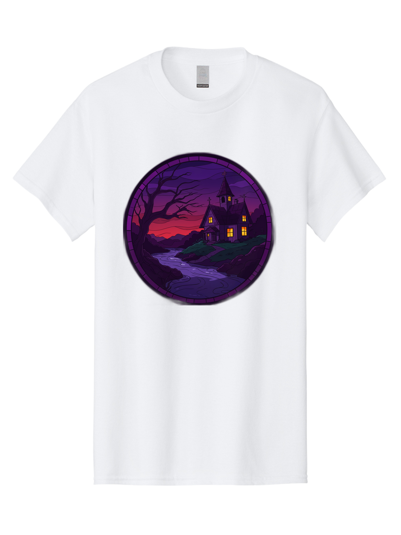 Creepy-Church-By-River Men'S Graphic Tee, 100% Cotton, Comfortable Casual Summer Wear, Machine Washable, Vintage Camera, Old Camera, Antique Camera, Black Camera, Classic Photography, Photography Equipment, Nostalgic Device, Film Camera, Bag358