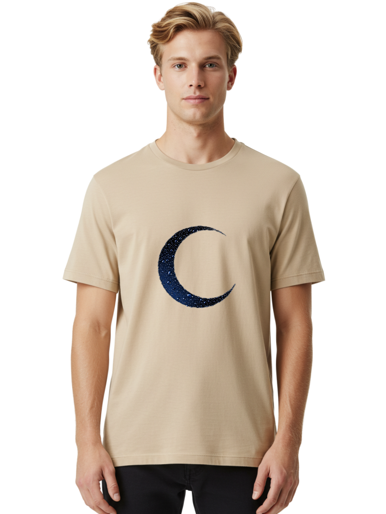 Crescent-Moon-1 Men'S Graphic Tee, 100% Cotton, Comfortable Casual Summer Wear, Machine Washable, Vintage Camera, Old Camera, Antique Camera, Black Camera, Classic Photography, Photography Equipment, Nostalgic Device, Film Camera, Camera Art Bag360