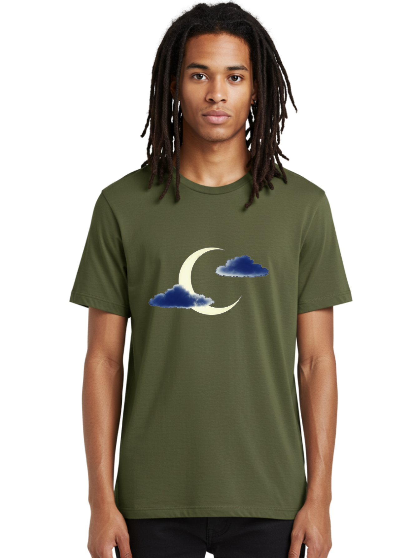 Crescent-Moon-With-Clouds Men'S Graphic Tee, 100% Cotton, Comfortable Casual Summer Wear, Machine Washable, Vintage Camera, Old Camera, Antique Camera, Black Camera, Classic Photography, Photography Equipment, Nostalgic Device, Film Camera, Bag362