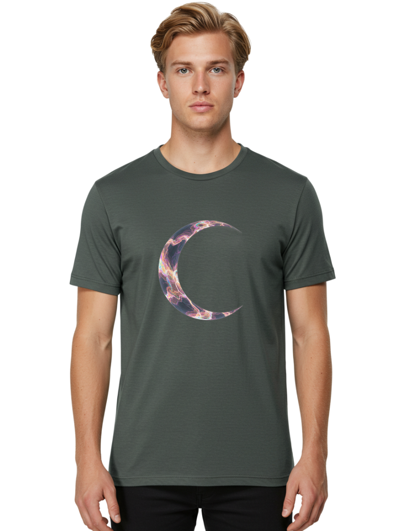 Crescent-Moon Men'S Graphic Tee, 100% Cotton, Comfortable Casual Summer Wear, Machine Washable, Vintage Camera, Old Camera, Antique Camera, Black Camera, Classic Photography, Photography Equipment, Nostalgic Device, Film Camera, Camera Art Bag363