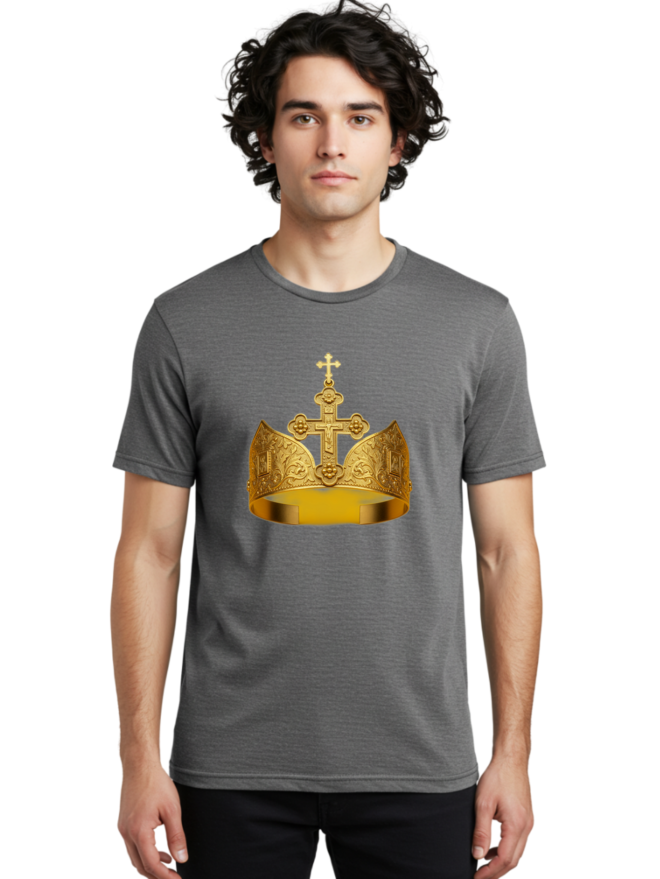 Crown-With-Cross Men'S Graphic Tee, 100% Cotton, Comfortable Casual Summer Wear, Machine Washable, Vintage Camera, Old Camera, Antique Camera, Black Camera, Classic Photography, Photography Equipment, Nostalgic Device, Film Camera, Camera Art Bag365