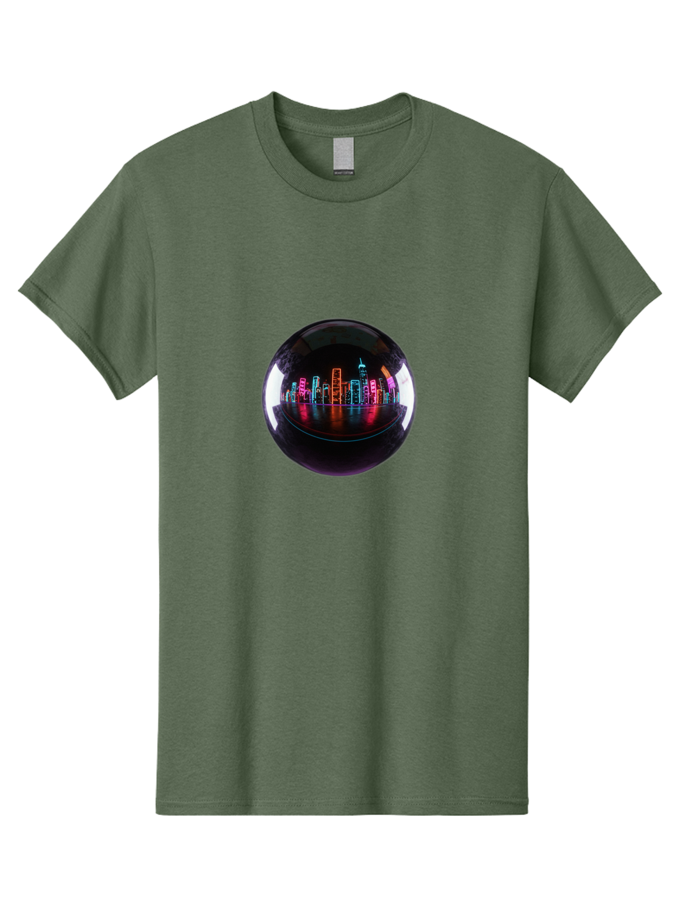 Crystal-Ball-Cityscape Men'S Graphic Tee, 100% Cotton, Comfortable Casual Summer Wear, Machine Washable, Vintage Camera, Old Camera, Antique Camera, Black Camera, Classic Photography, Photography Equipment, Nostalgic Device, Film Camera, Bag367