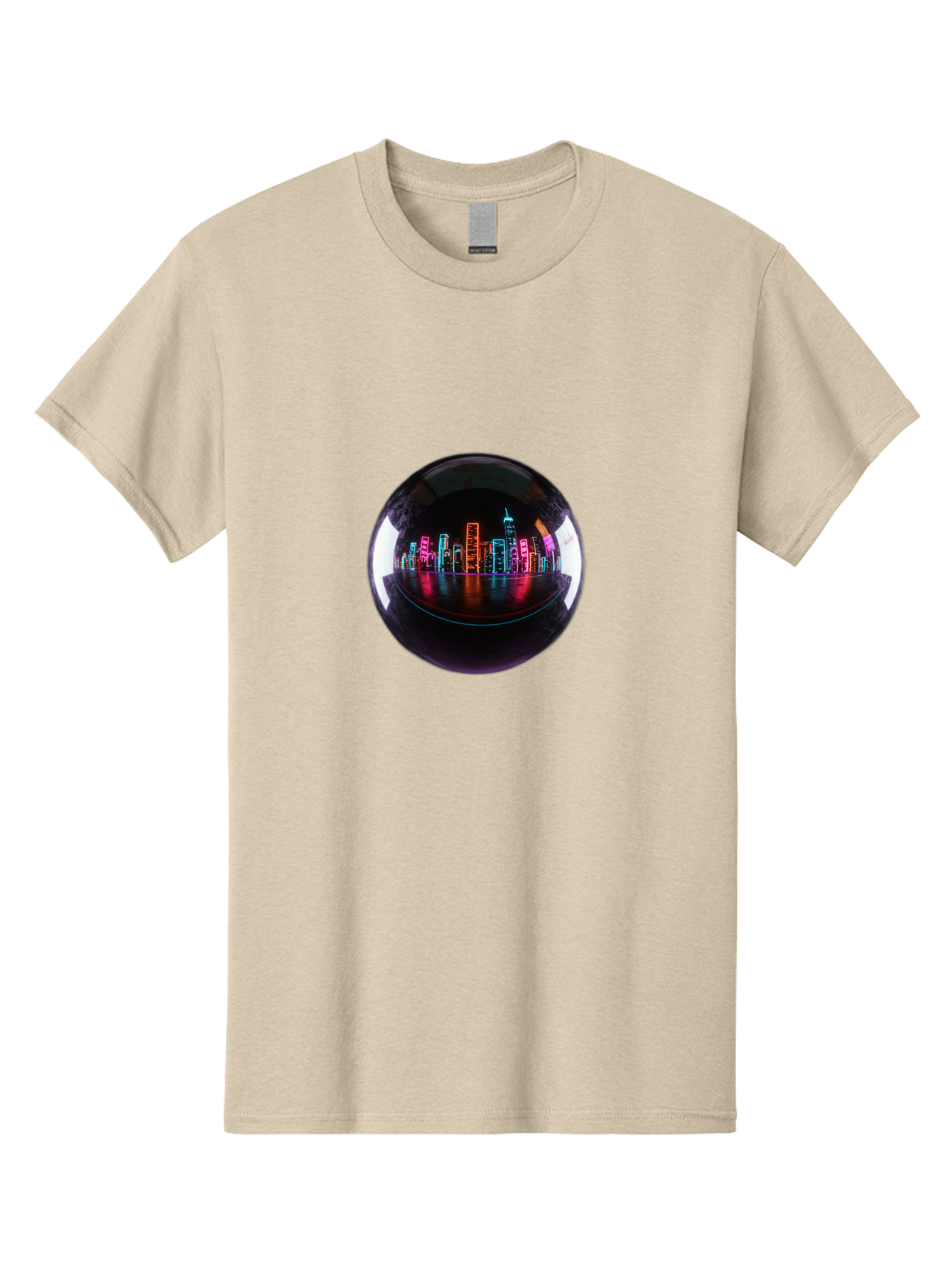 Crystal-Ball-Cityscape Men'S Graphic Tee, 100% Cotton, Comfortable Casual Summer Wear, Machine Washable, Vintage Camera, Old Camera, Antique Camera, Black Camera, Classic Photography, Photography Equipment, Nostalgic Device, Film Camera, Bag367