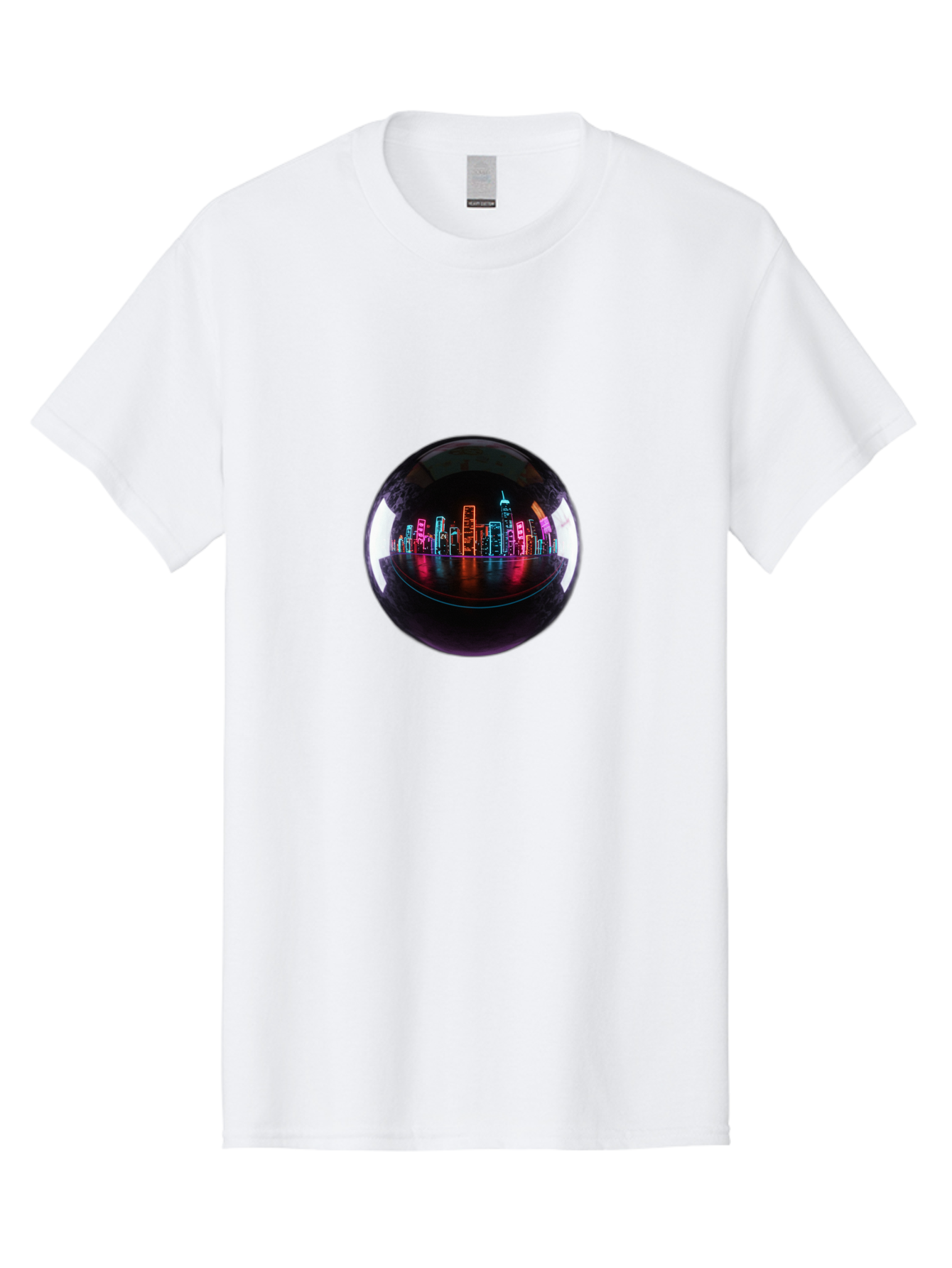 Crystal-Ball-Cityscape Men'S Graphic Tee, 100% Cotton, Comfortable Casual Summer Wear, Machine Washable, Vintage Camera, Old Camera, Antique Camera, Black Camera, Classic Photography, Photography Equipment, Nostalgic Device, Film Camera, Bag367