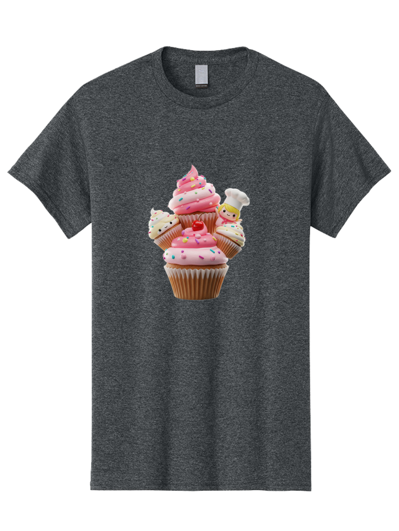 Cupcake-With-Chef Men'S Graphic Tee, 100% Cotton, Comfortable Casual Summer Wear, Machine Washable, Vintage Camera, Old Camera, Antique Camera, Black Camera, Classic Photography, Photography Equipment, Nostalgic Device, Film Camera, Camera Art Bag372