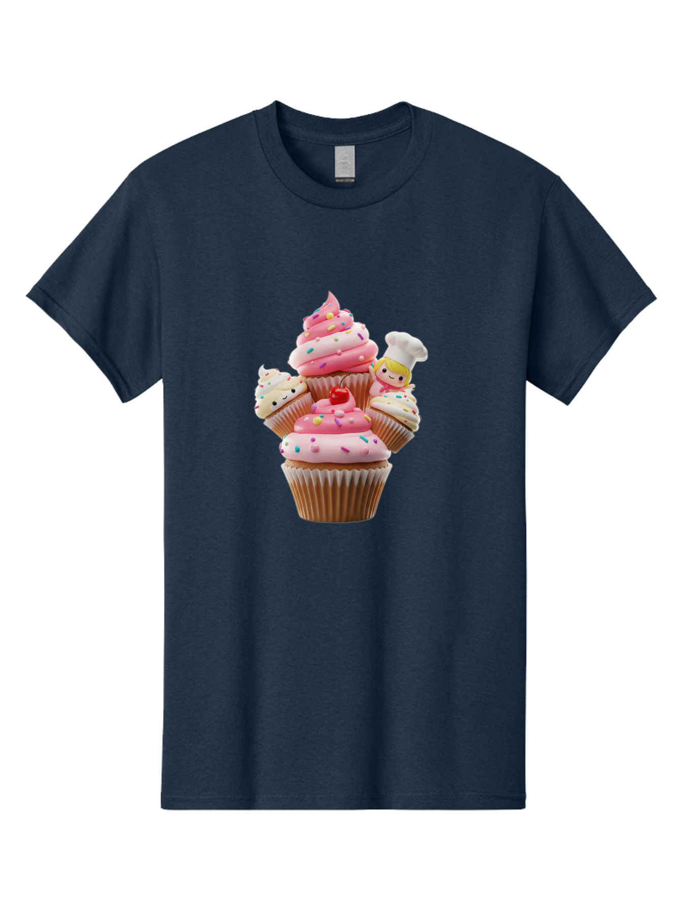 Cupcake-With-Chef Men'S Graphic Tee, 100% Cotton, Comfortable Casual Summer Wear, Machine Washable, Vintage Camera, Old Camera, Antique Camera, Black Camera, Classic Photography, Photography Equipment, Nostalgic Device, Film Camera, Camera Art Bag372