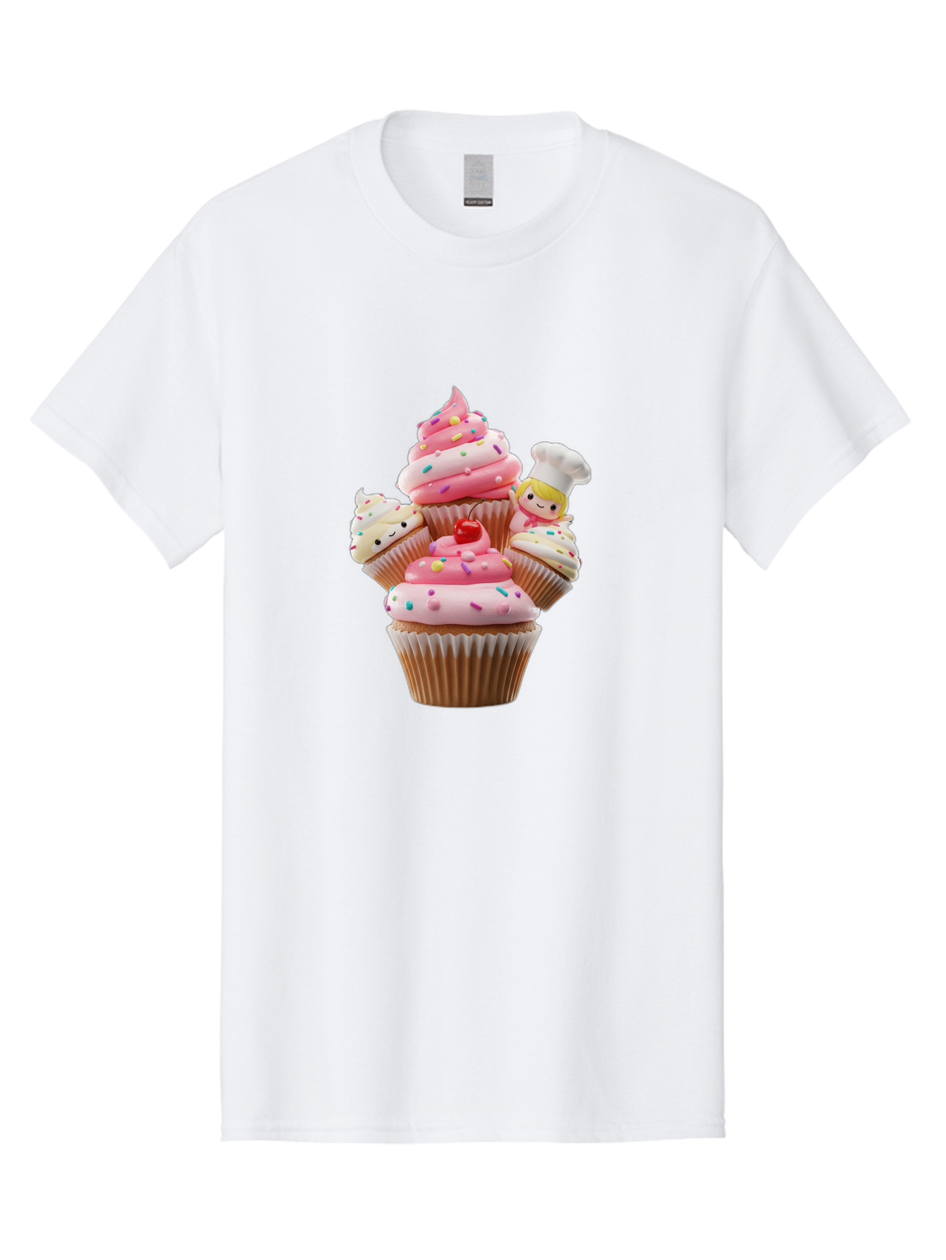 Cupcake-With-Chef Men'S Graphic Tee, 100% Cotton, Comfortable Casual Summer Wear, Machine Washable, Vintage Camera, Old Camera, Antique Camera, Black Camera, Classic Photography, Photography Equipment, Nostalgic Device, Film Camera, Camera Art Bag372